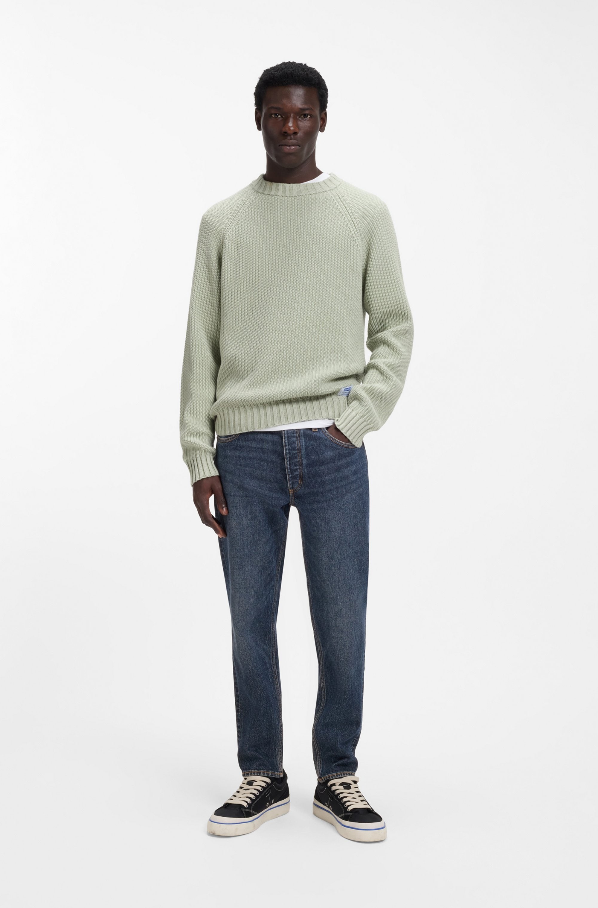 HUGO Tapered-fit-Jeans »Brody« mit Stone-washed-Finish