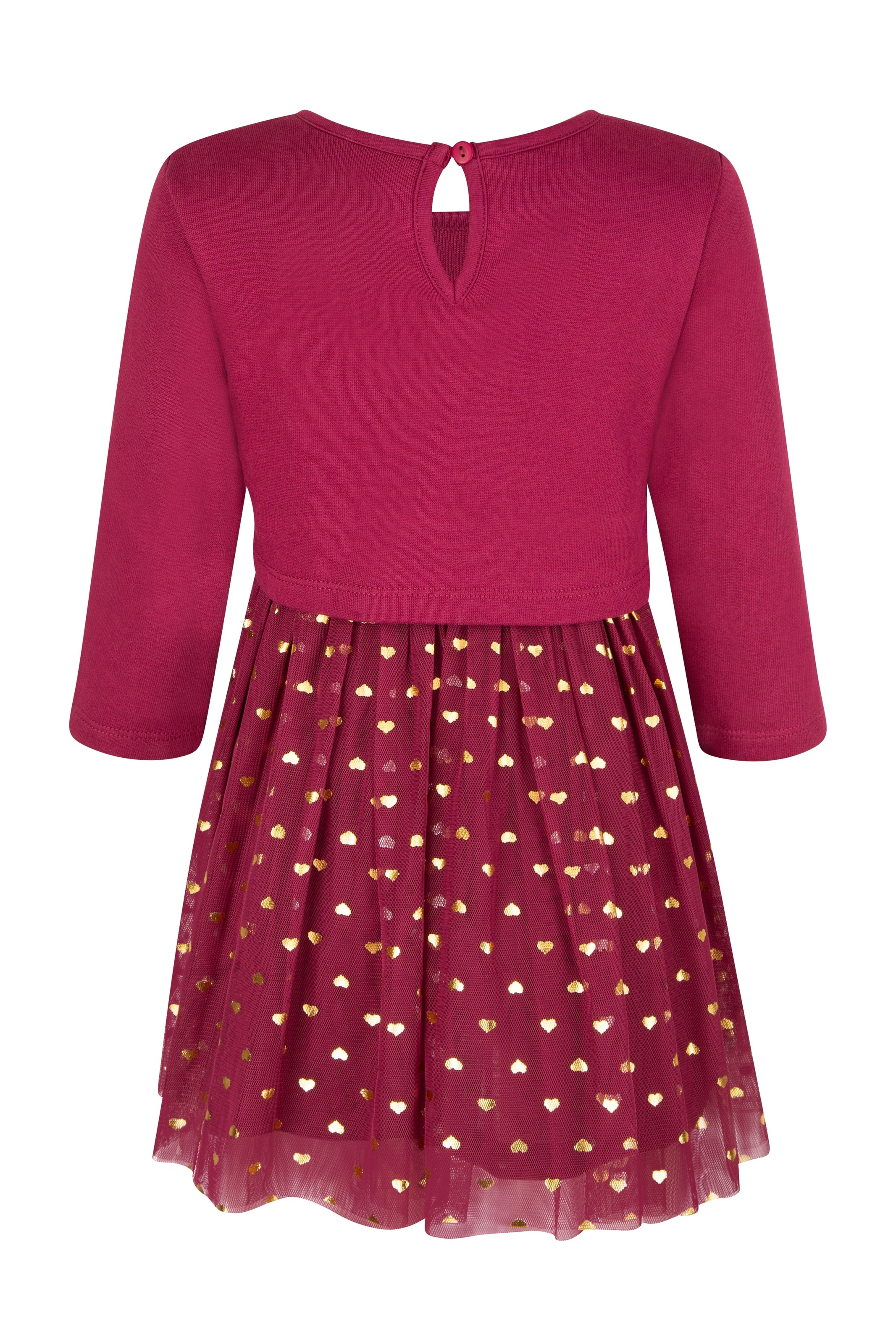 happy girls Sweatkleid mit hochwertiger Applikation und glitzerndem Alloverprint