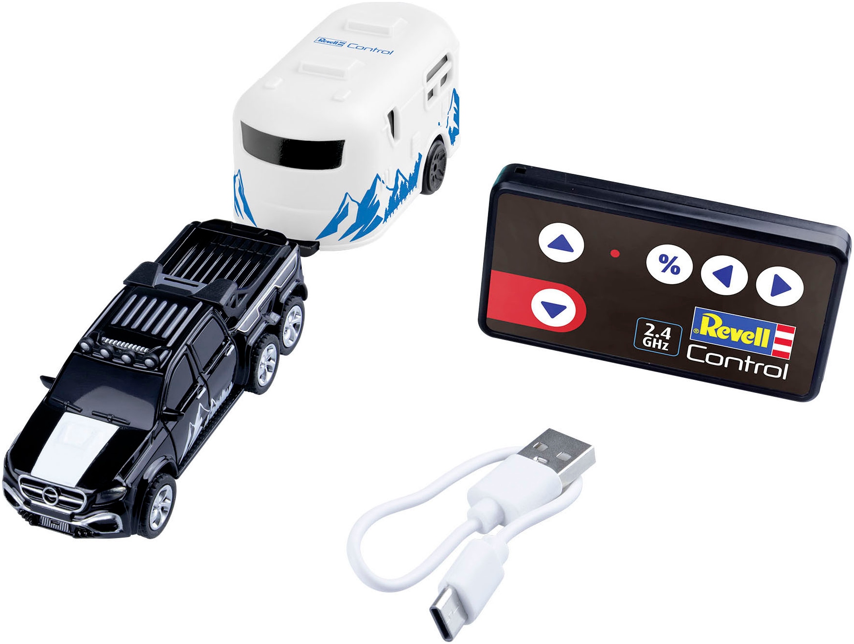 Revell® RC-Auto »Revell® control, Mini RC Car mit Wohnwagen, 2,4Ghz«
