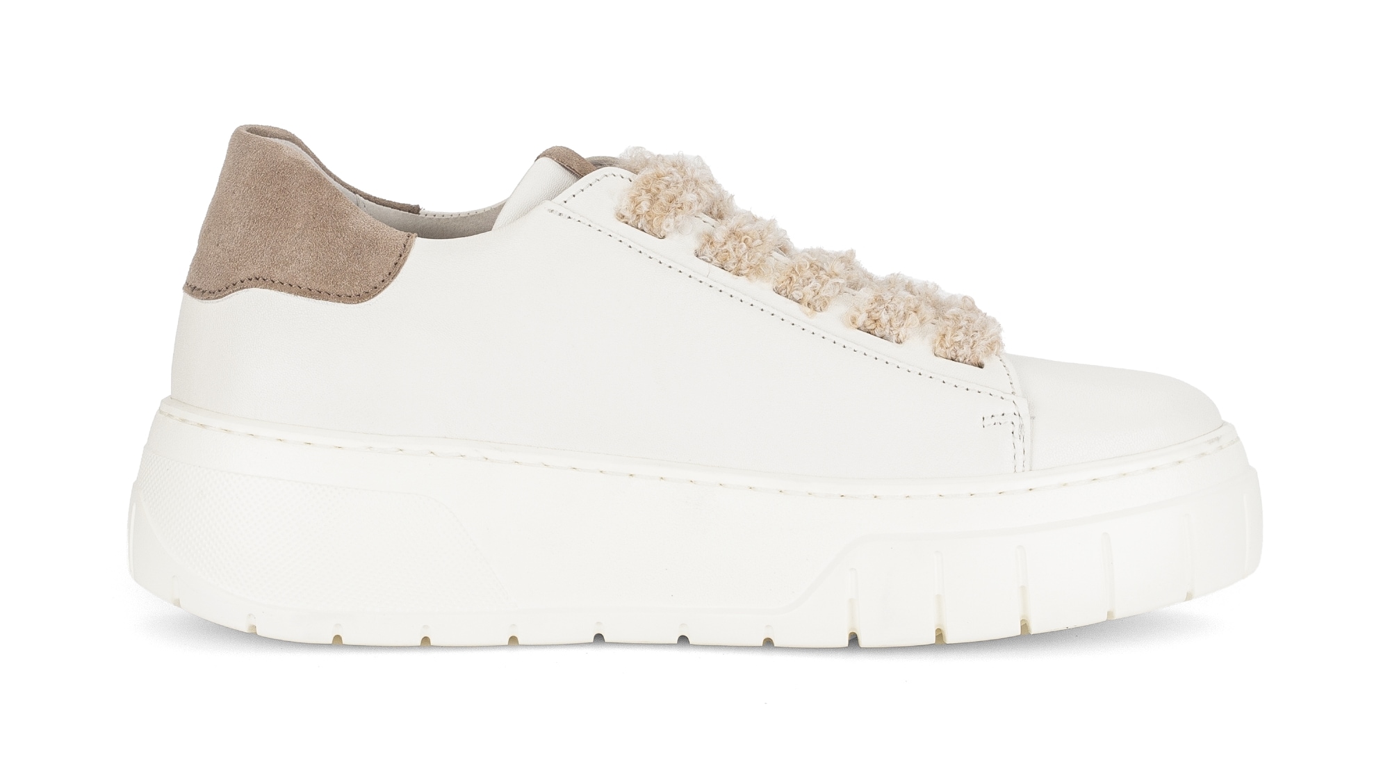 Gabor Plateausneaker, Schnürschuh, Halbschuh, Freizeitschuh mit Plüsch-Schnürsenkeln