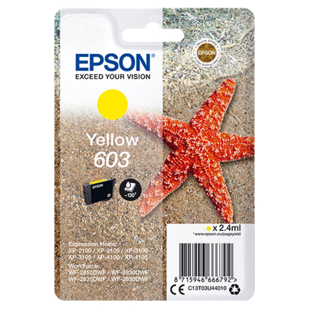 Epson Tintenpatrone »Epson Singlepack Yellow 603 Ink«