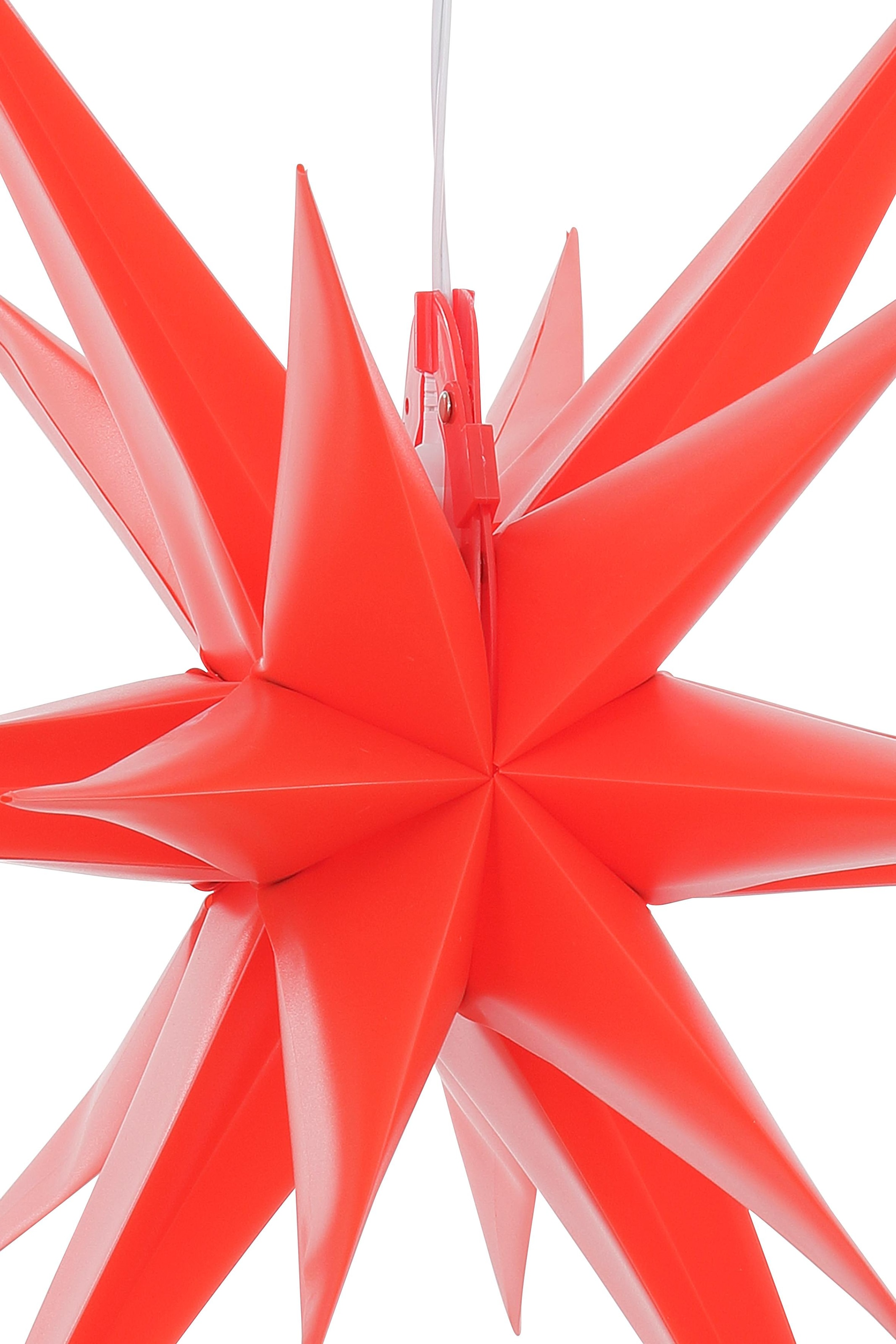 BONETTI LED Stern »Weihnachtsstern, 3D-Optik«, Ø 57 cm, mit 6-Stunden-Timer,  Weihnachtsdeko aussen auf Raten bestellen