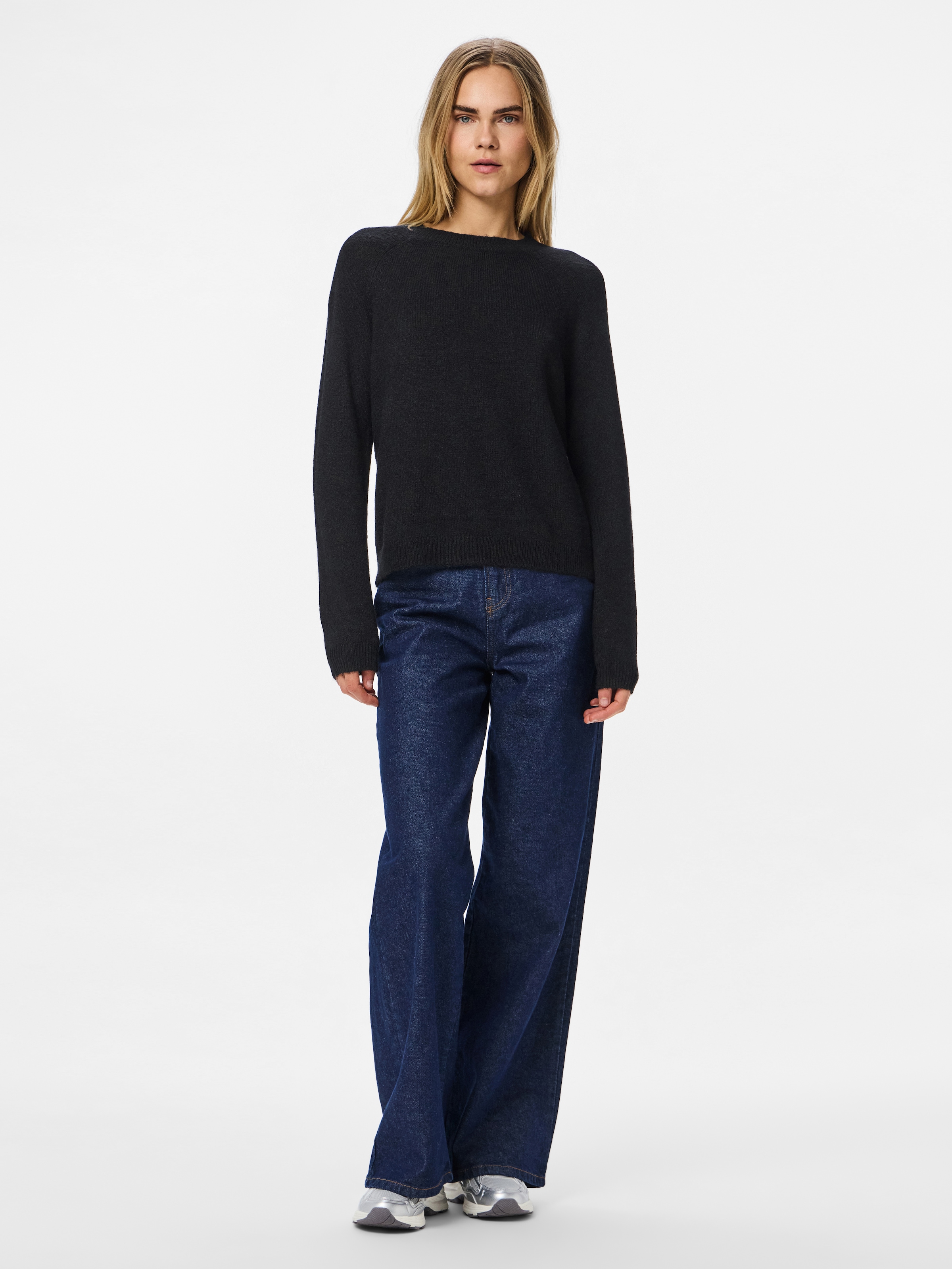 pieces Strickpullover »PCJULIANA LS O-NECK KNIT NOOS BC«