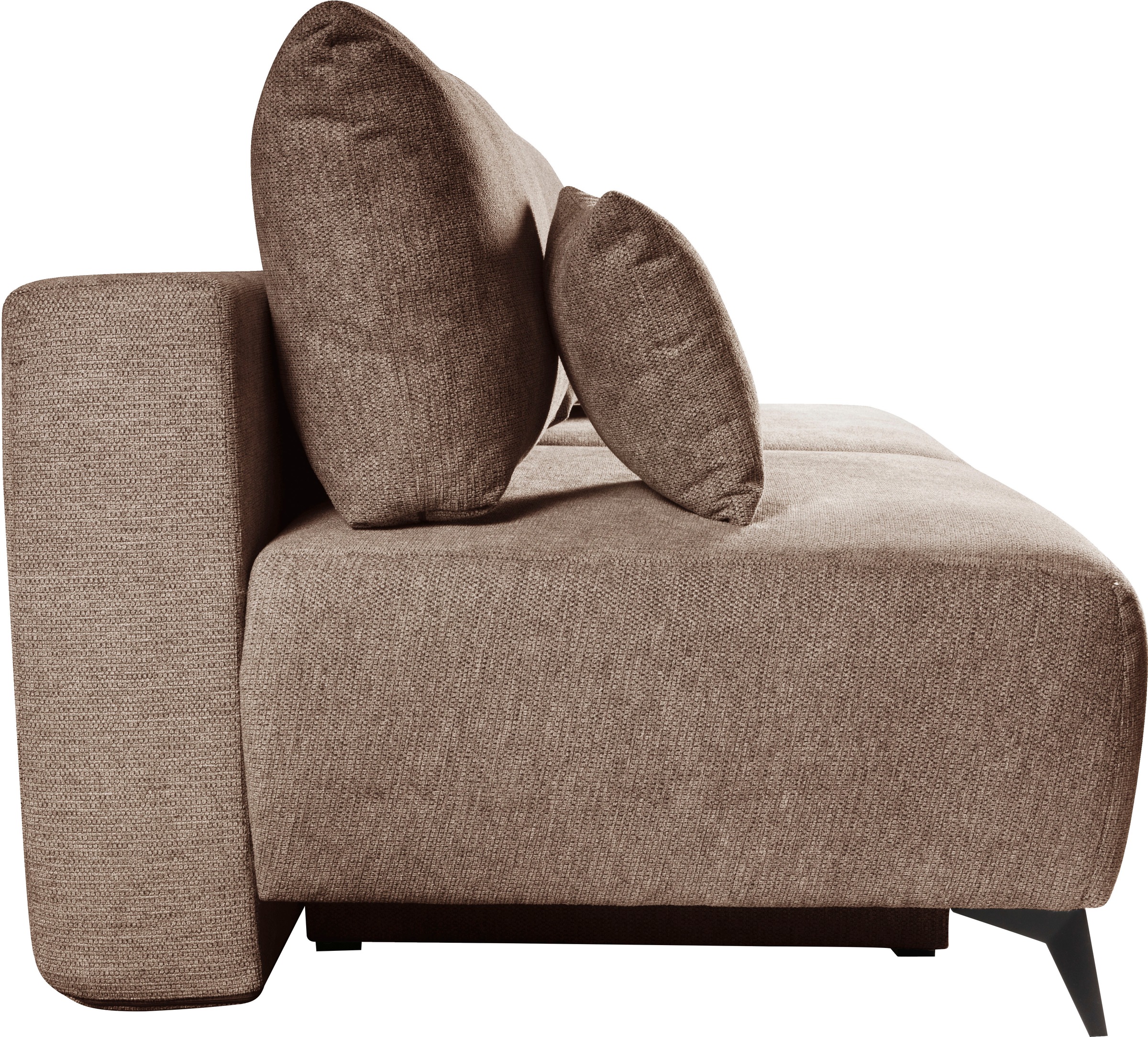 WERK2 Schlafsofa »Valerie mit Komfortsitz- und Liegehöhe, Breite 200cm,«, bequemes 2-Sitzer Schlafcouch mit Bettkasten