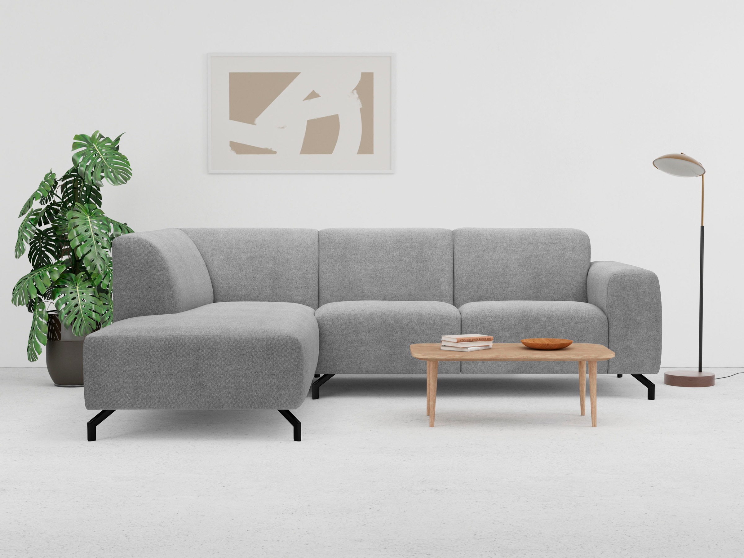 Places of Style Ecksofa »Oleandro, L-Form,«, mit unterschiedlichem Sitzkomf günstig online kaufen