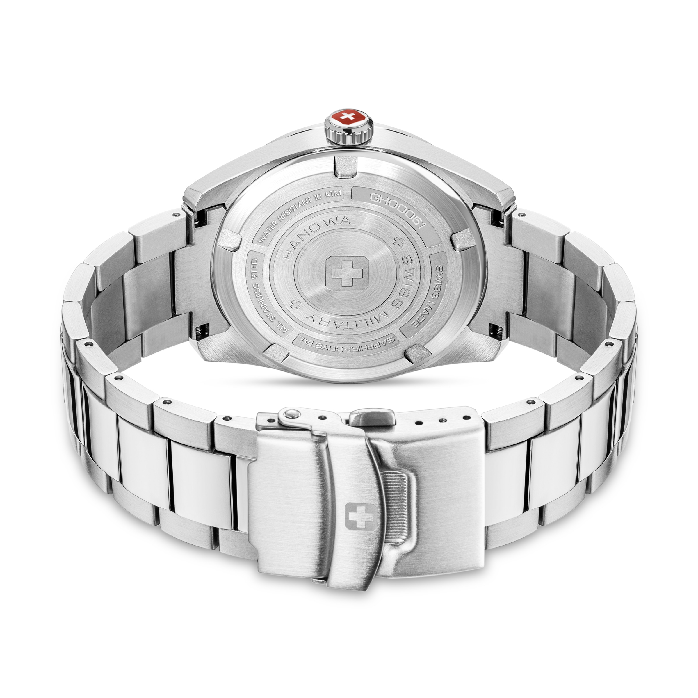 Swiss Military Hanowa Quarzuhr »Silver Fir« Armbanduhr, Herrenuhr, Swiss Made, Edelstahlarmband, analog, Tag