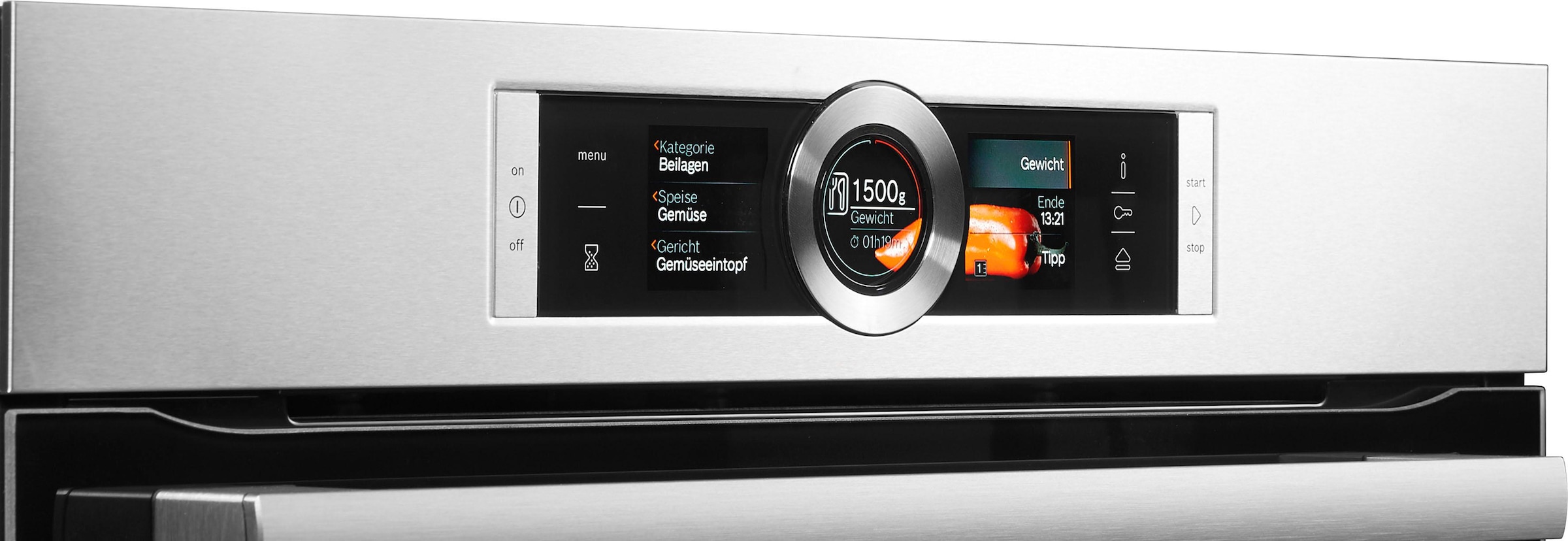 5. Bild von BOSCH Dampfbackofen »CSG636BS3«, 8, CSG636BS3, mit Teleskopauszug nachrüstbar, ecoClean Direct, mit softClose