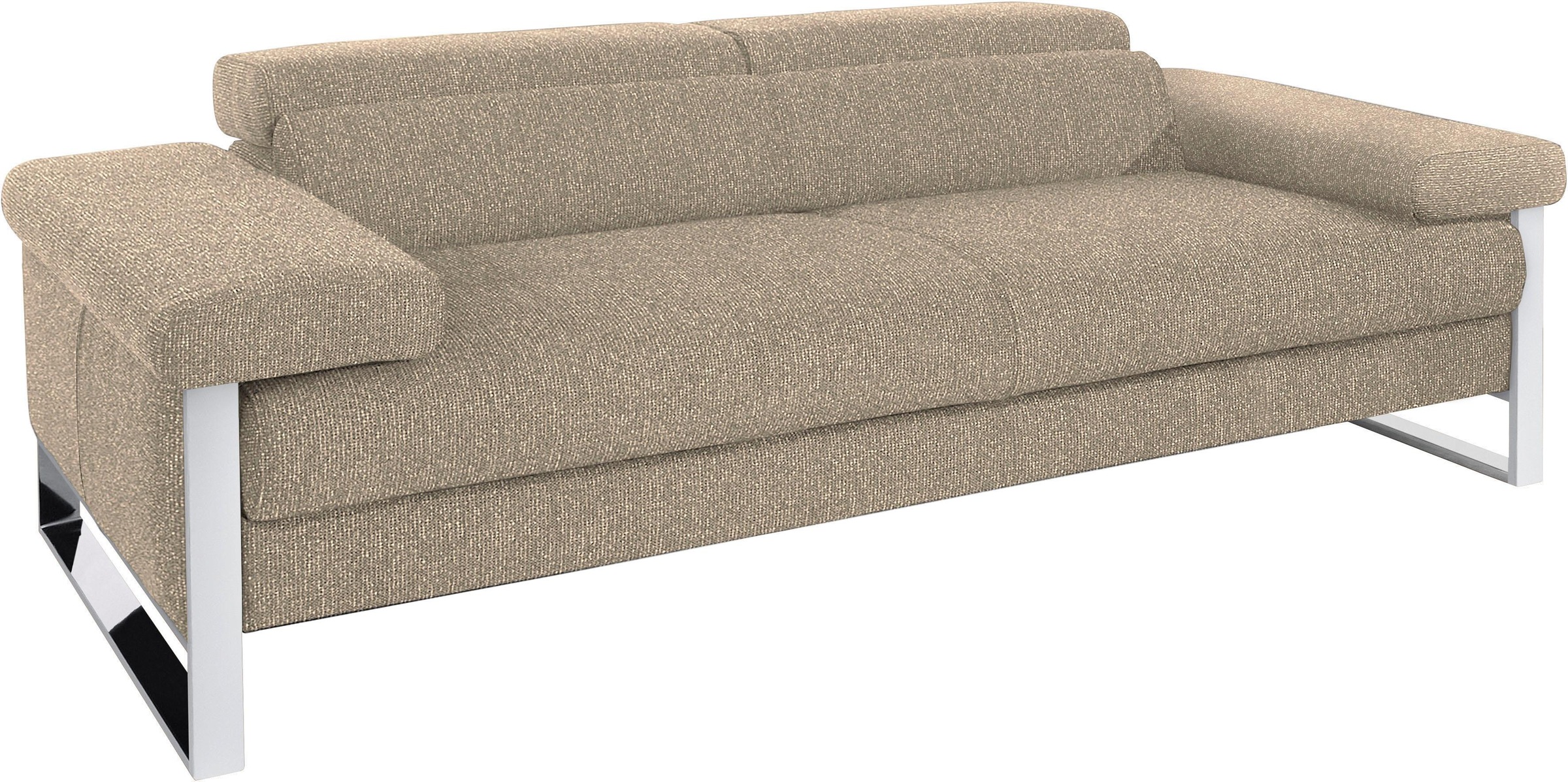 W.SCHILLIG 2-Sitzer »finn«, German Design Award 2016, Fußgestell Chrom glänzend, Breite 230 cm