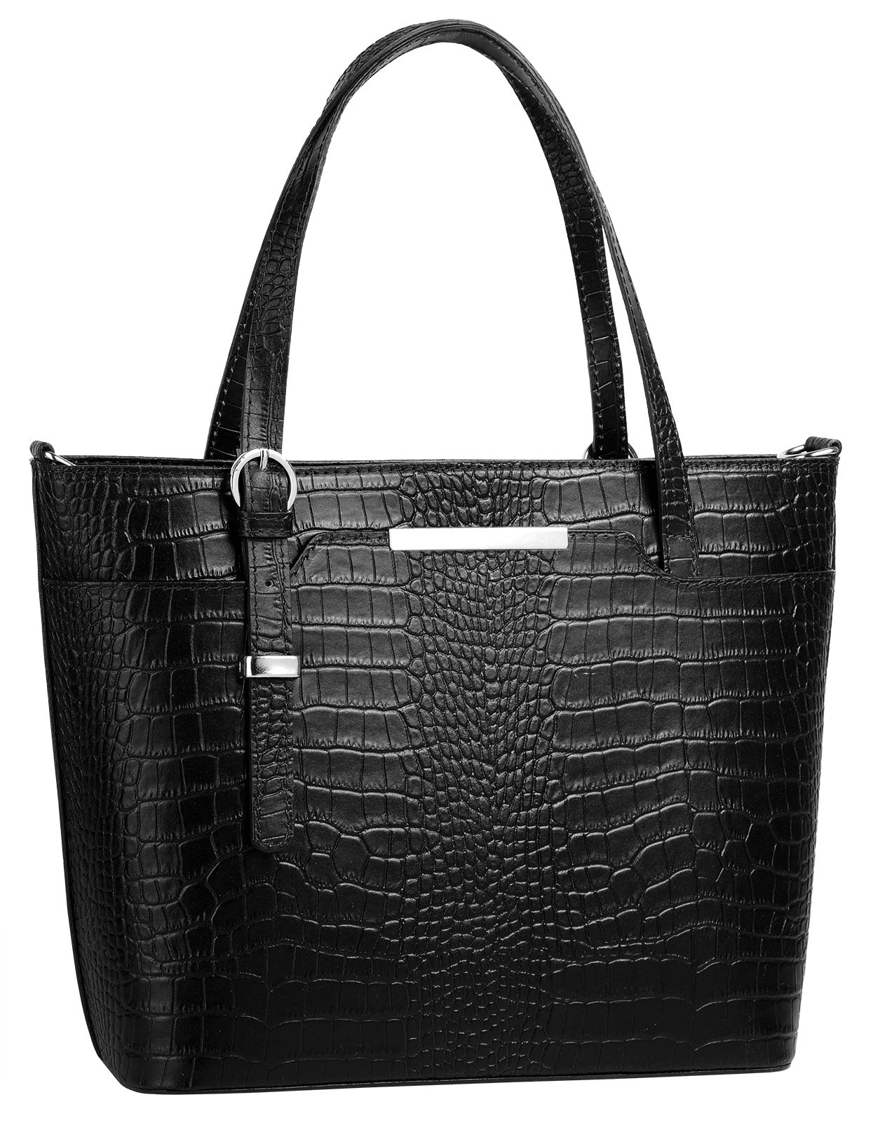 Cluty Henkeltasche, echt Leder, Made in Italy