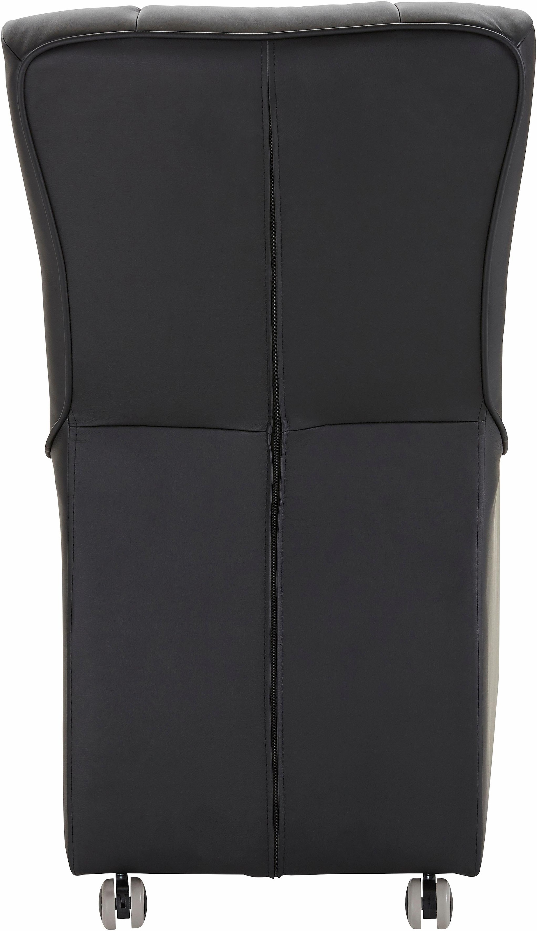 exxpo - sofa fashion Sessel »Costa, Loungesessel, Hochlehnsessel, auf Rollen, Komfortsitzhöhe 53cm«, kompakt und bequem, Breite 52 cm
