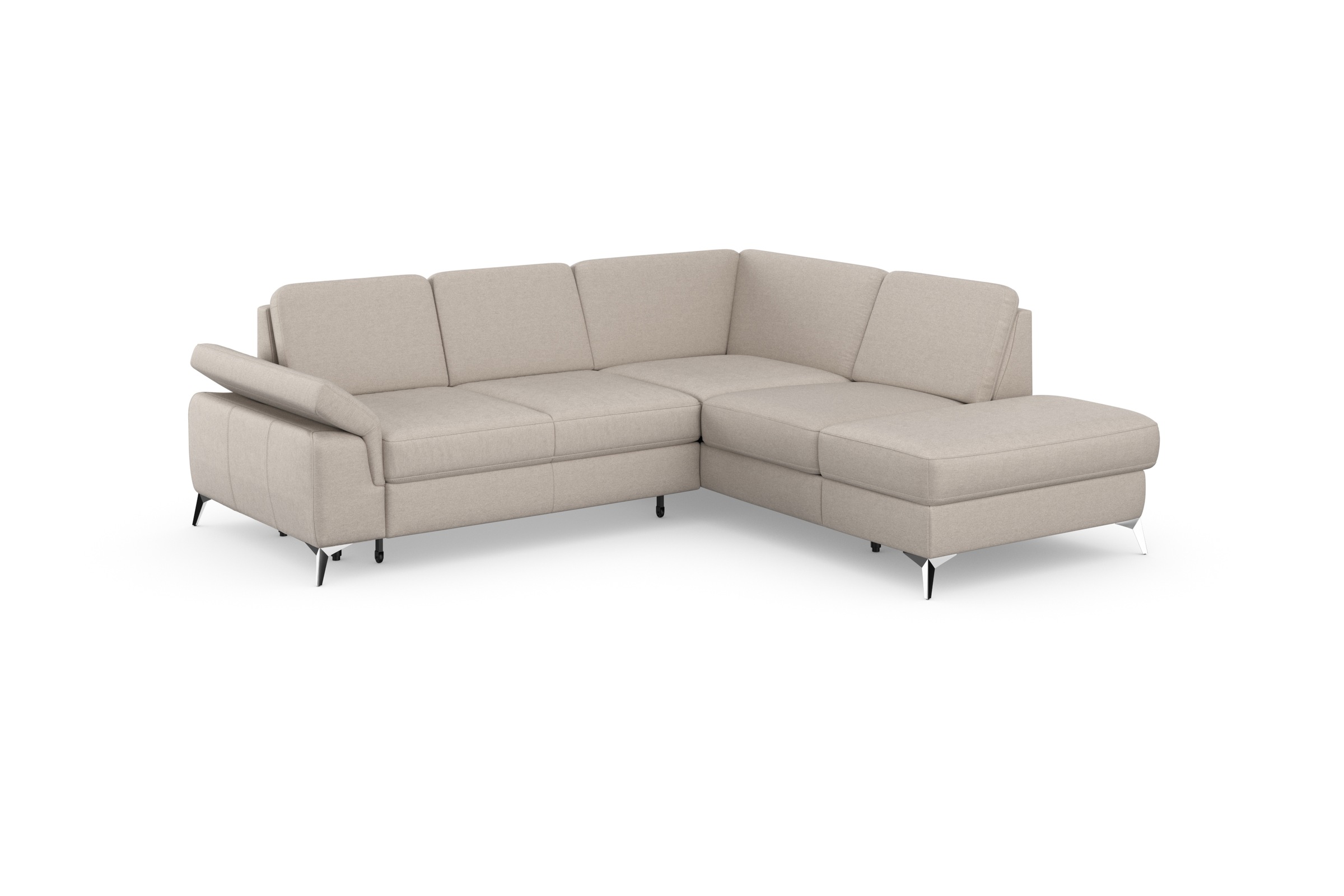 sit&more Ecksofa »Padua L-Form« inklusive Sitztiefenverstellung, Armteilfunktion und Federkern