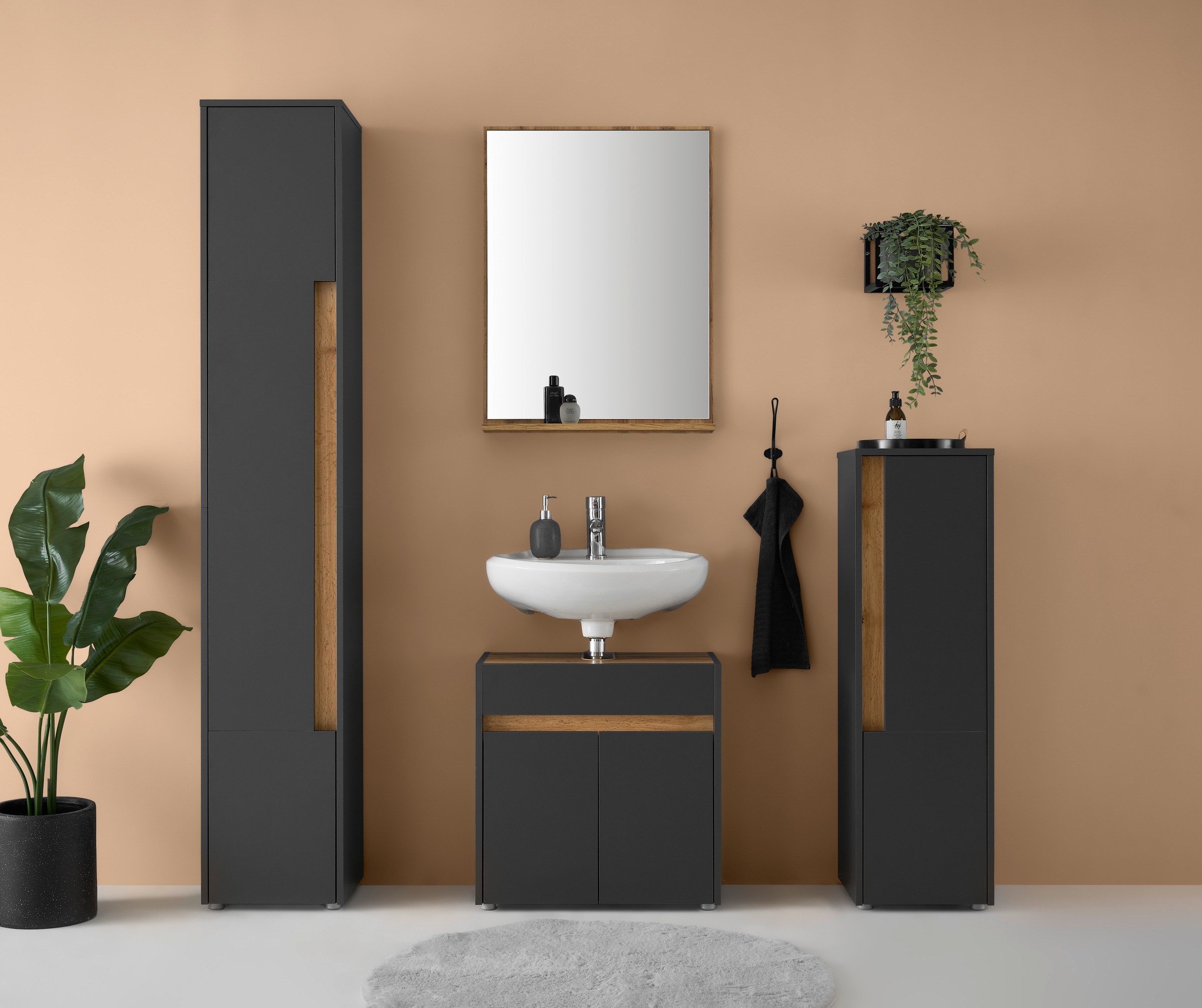 INOSIGN Badmöbel-Set »CITY/ GIRON, Bad im zeitlosen Design, 4-teiliges Bade günstig online kaufen