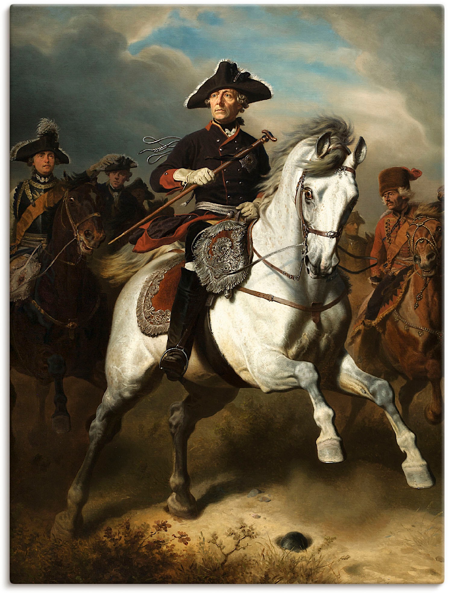 Artland Wandbild »Friedrich der Große zu Pferde. 1861« Menschen 1 Stk. tlg. günstig online kaufen