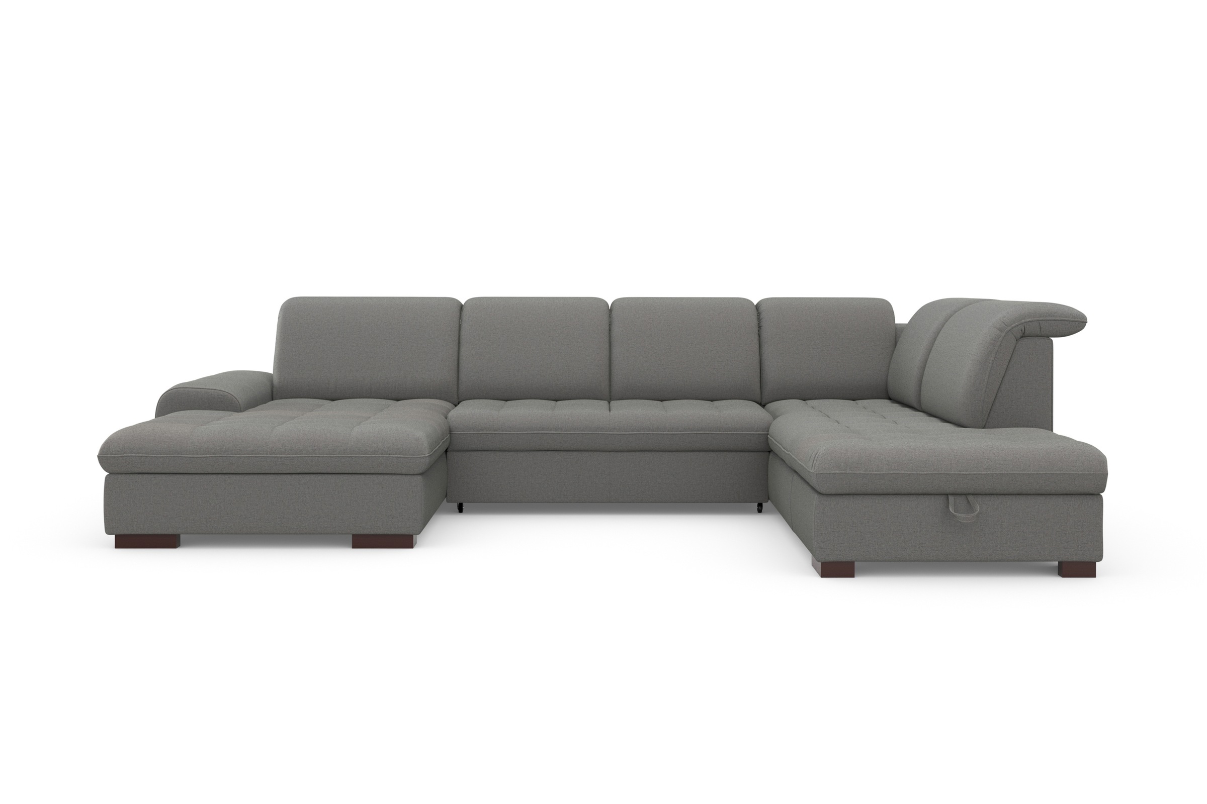 sit&more Wohnlandschaft »Luxor U-Form«, wahlweise mit Bettfunktion, Bettkasten und Kopfteilverstellung