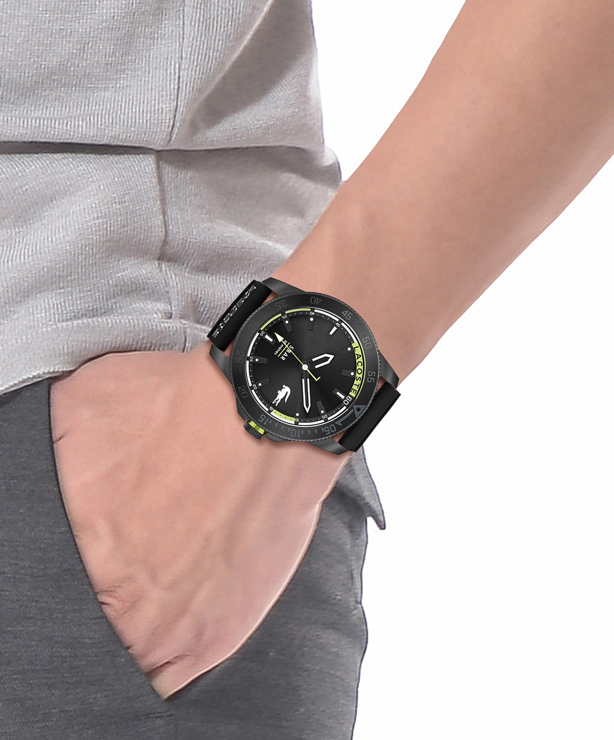 Lacoste Quarzuhr »LACOSTE REGATTA«, Armbanduhr, Herrenuhr, Mineralglas, Silikonarmband