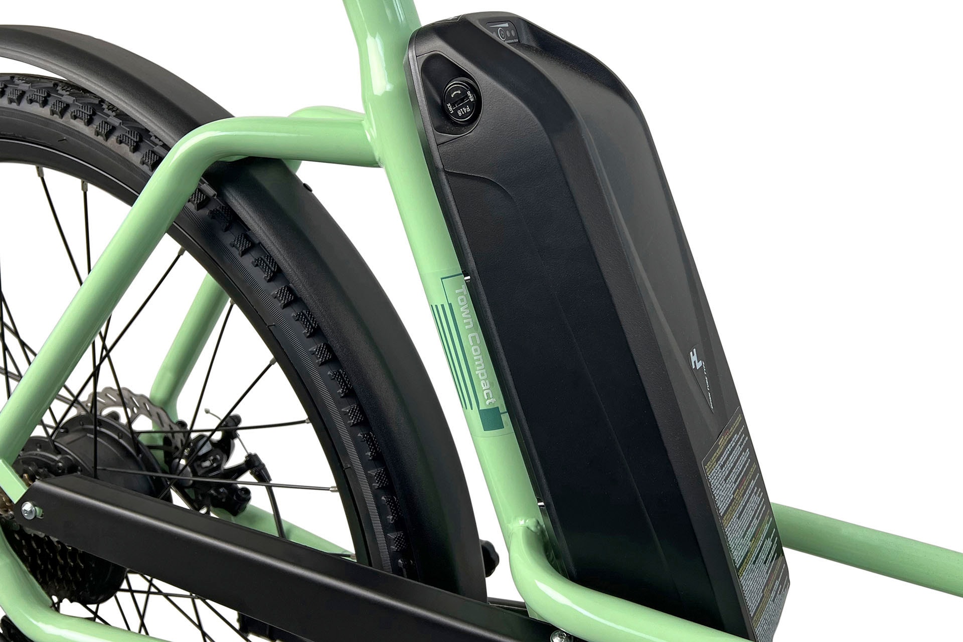 LLobe E-Bike »City E-Bike 26" Town Compact, grün«, 7 Gang, Heckmotor 250 W