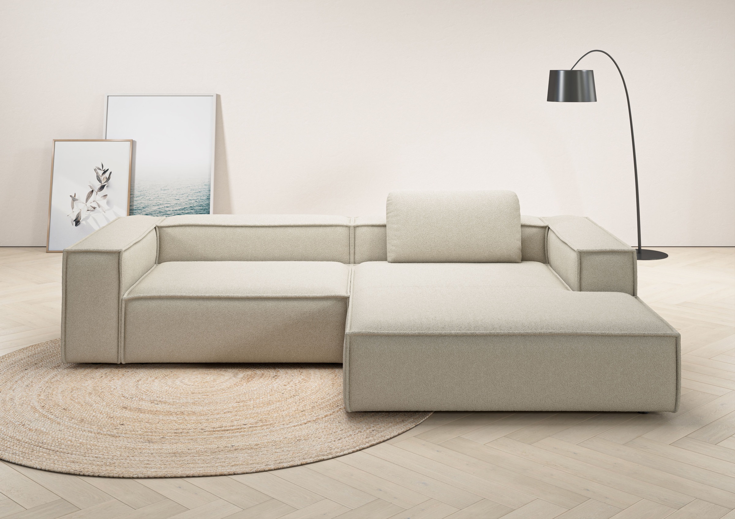 Places of Style Ecksofa »Watertown, modernes XXL L-Form, 306 cm breit«, Gro günstig online kaufen