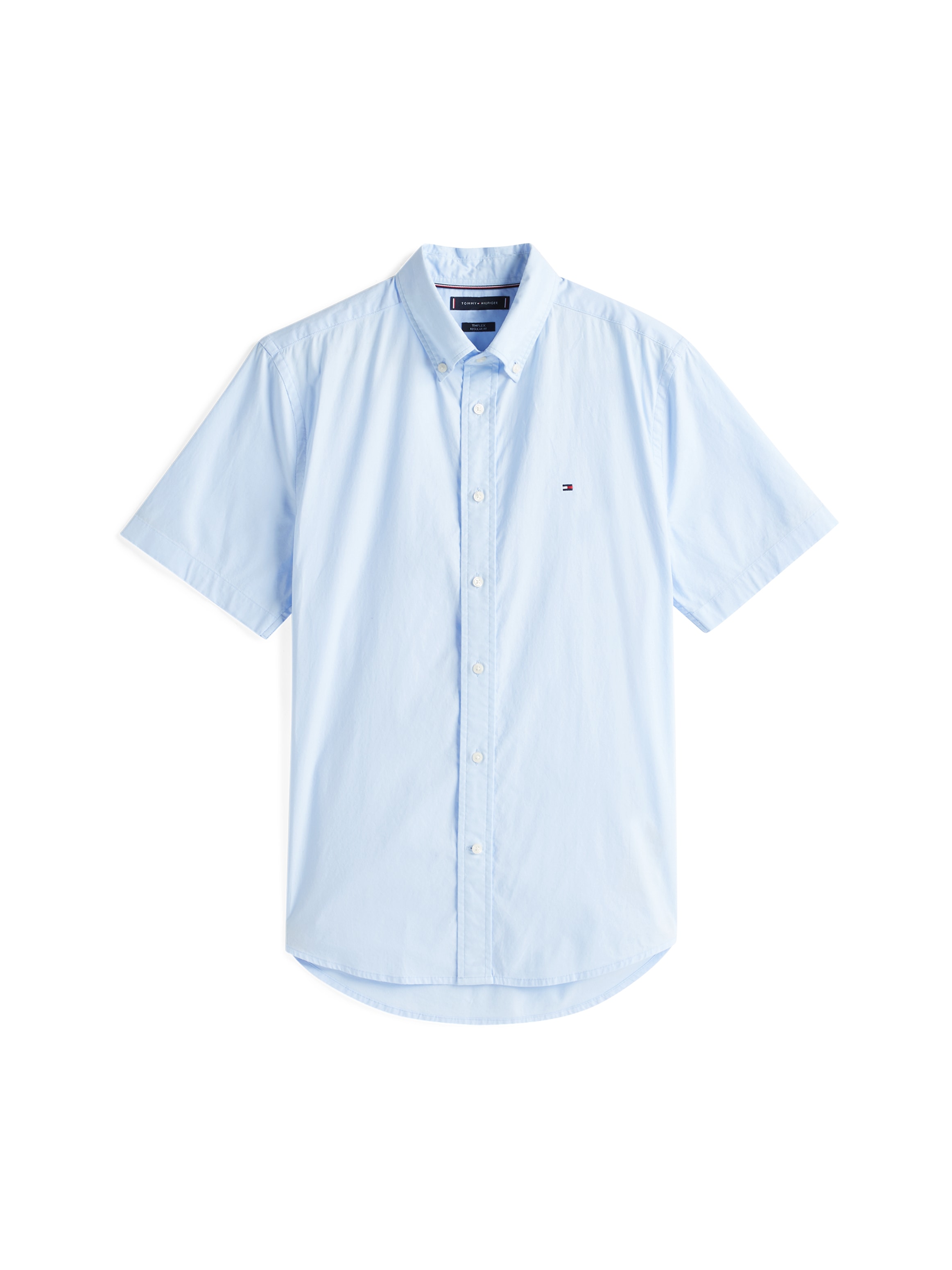 Tommy Hilfiger Kurzarmhemd »FLEX POPLIN SOLID S/S SHIRT«