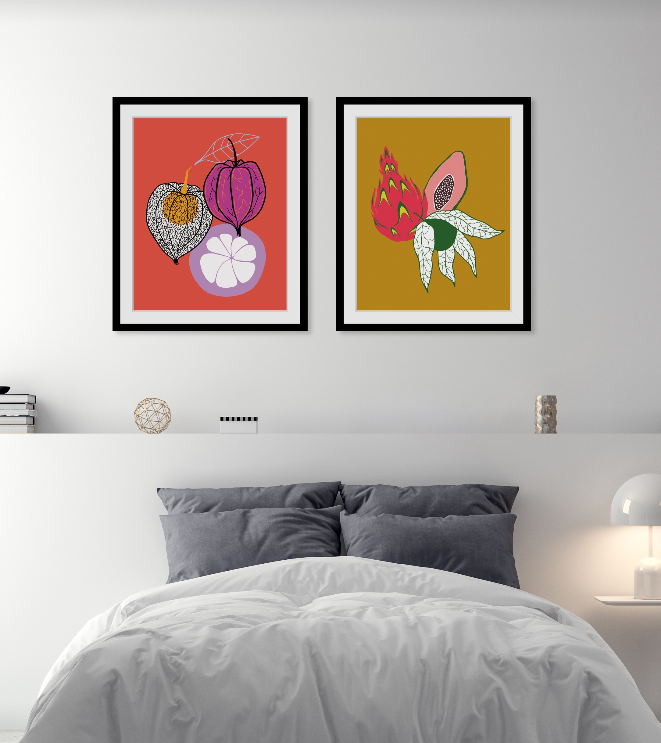 queence Bild »Franziska« Kunst | Lebensmittel | Obst | Obst Bilder HD Premium Poster-Druck inkl. Holzrahmen