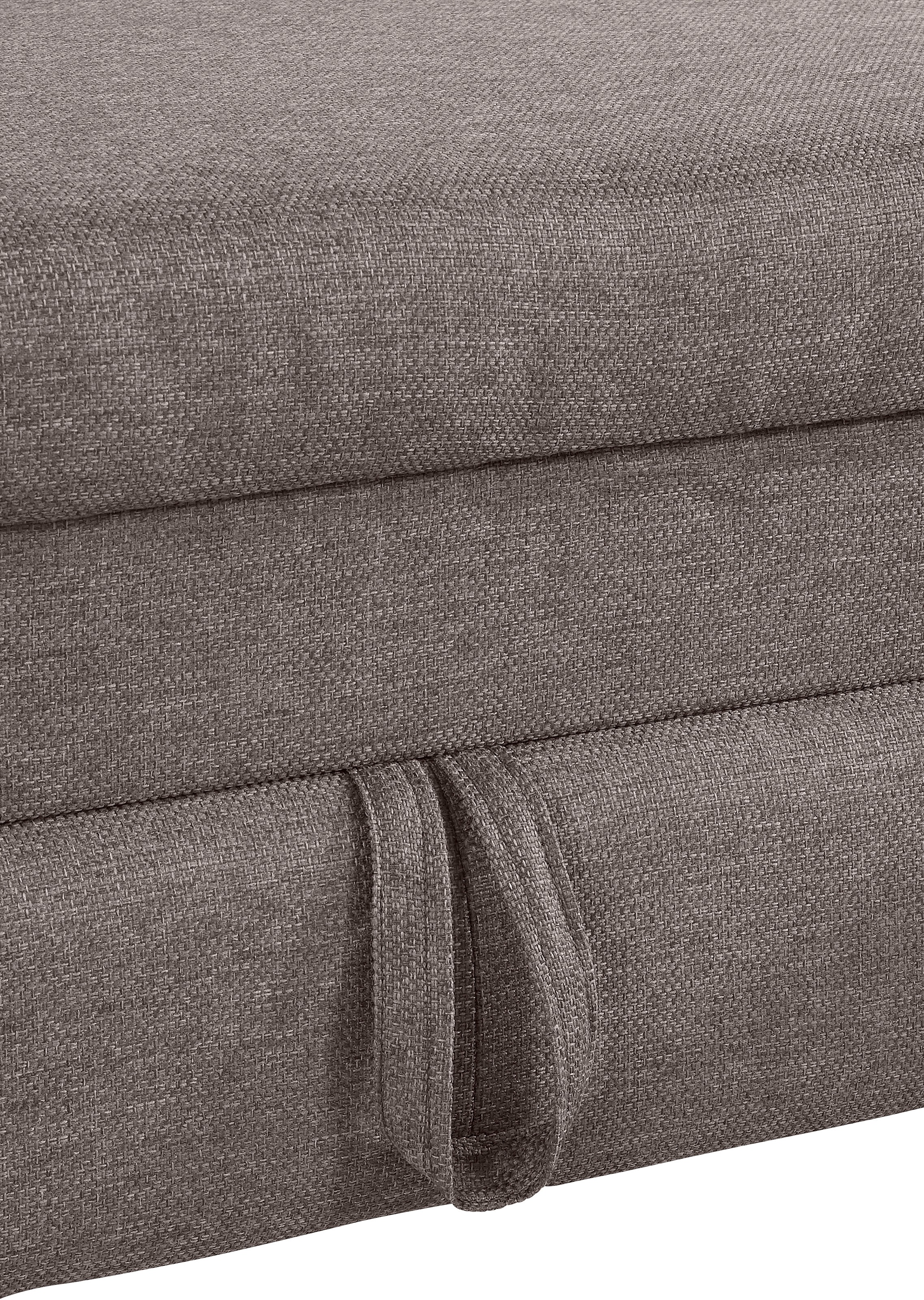 COTTA Polstergarnitur »Driver L-Form«, (Set, 2 tlg.), Set bestehend aus: Ecksofa mit Kopfteilverstellung & Hocker