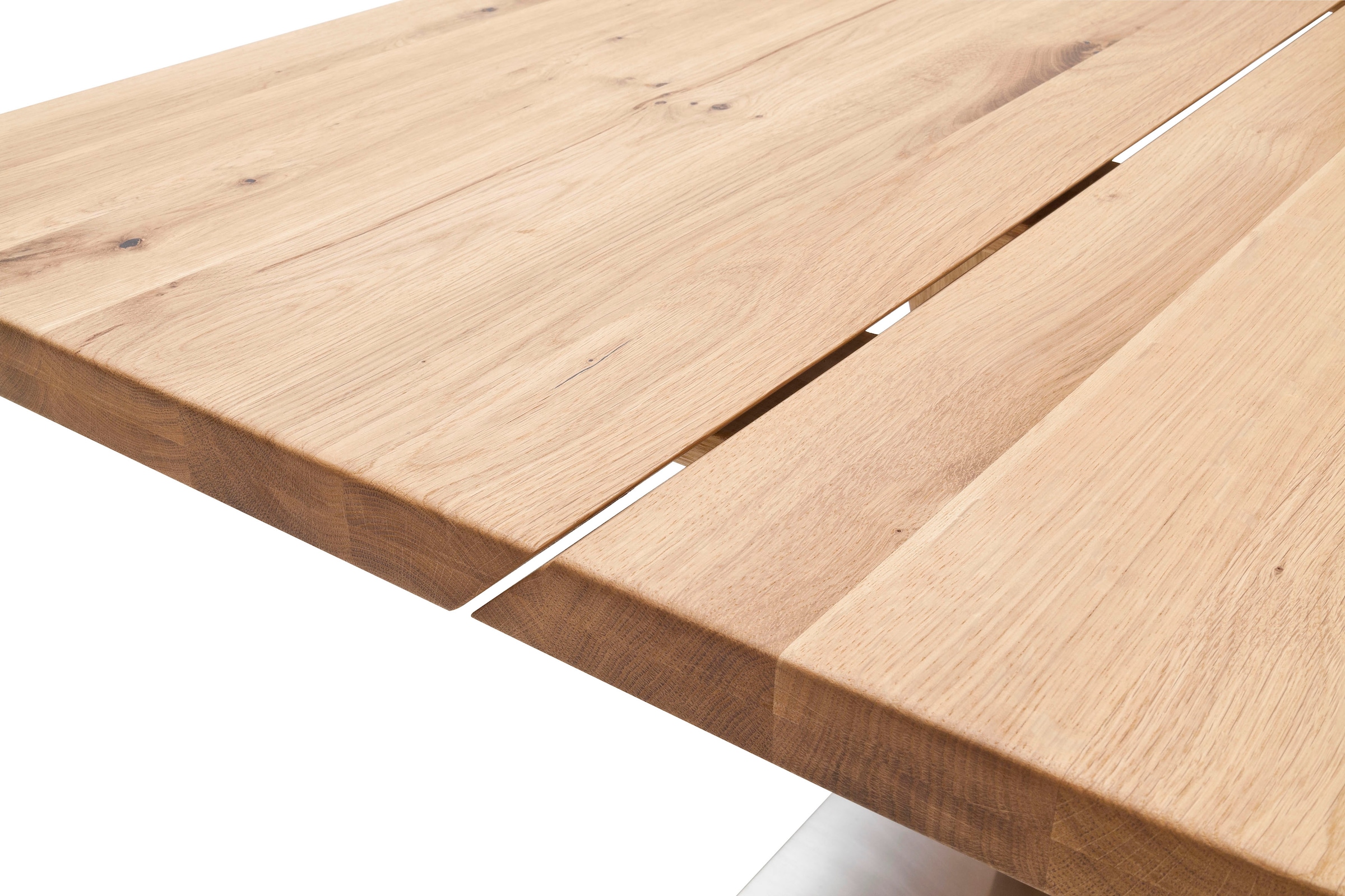 MCA furniture Esstisch »Greta« Esstisch mit Baumkante, gerader Kante oder geteilter Tischplatte