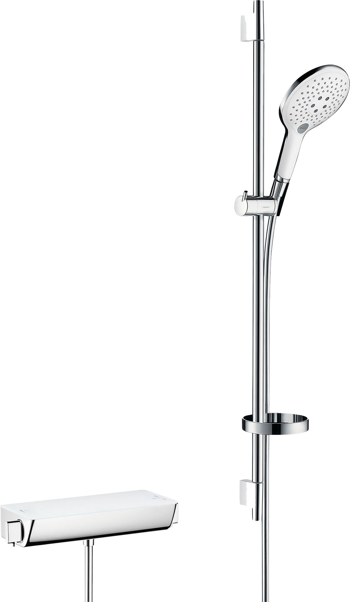 Hansgrohe Croma Select E Duschset Mit Regendusche – 3 Strahlarten, 110 Mm, Inkl. Brauseschlauch 1,60 M