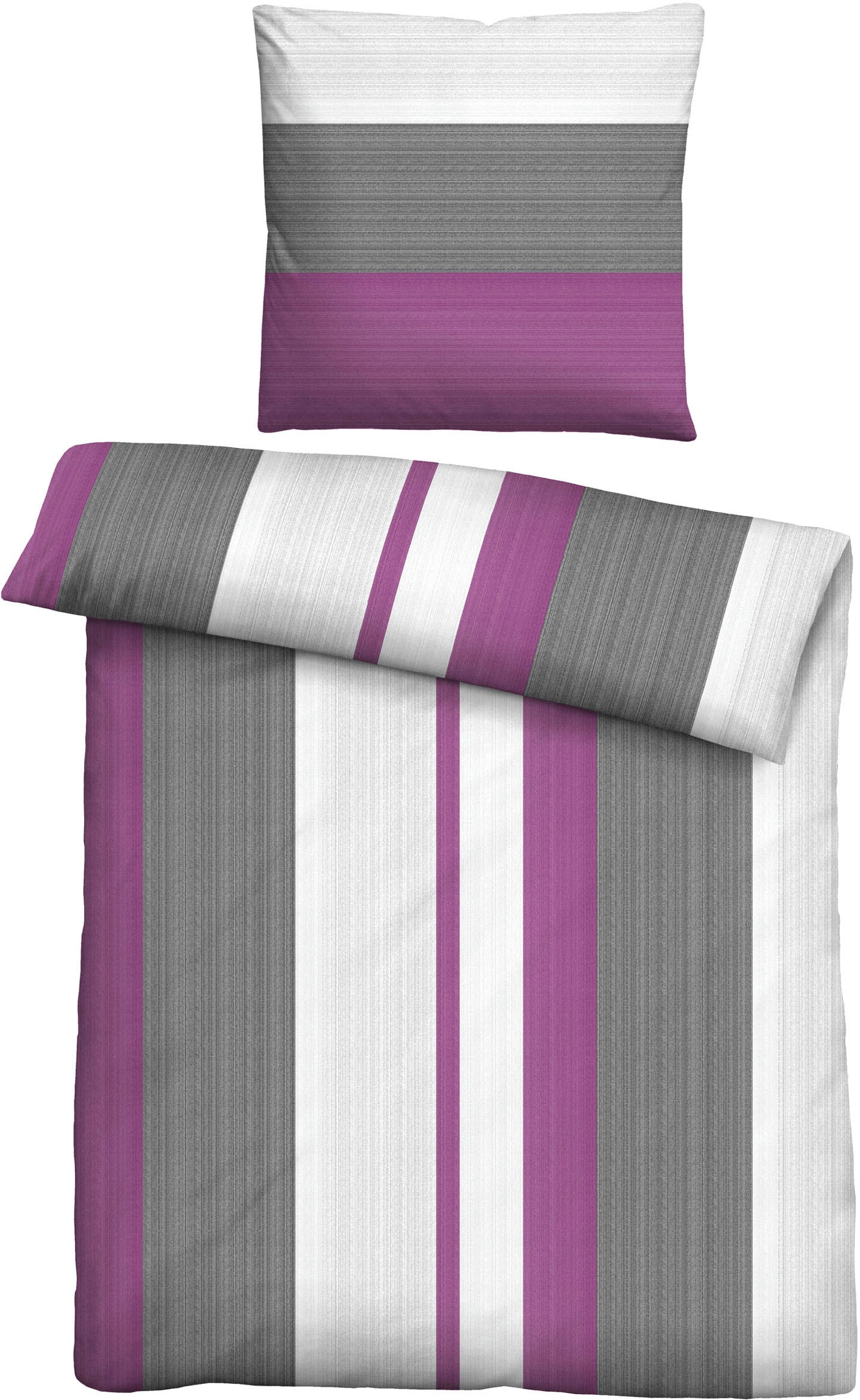 Castell - Markenbettwäsche Bettwäsche »0360459« 2 Stk. tlg. Thermo-Fleece, günstig online kaufen