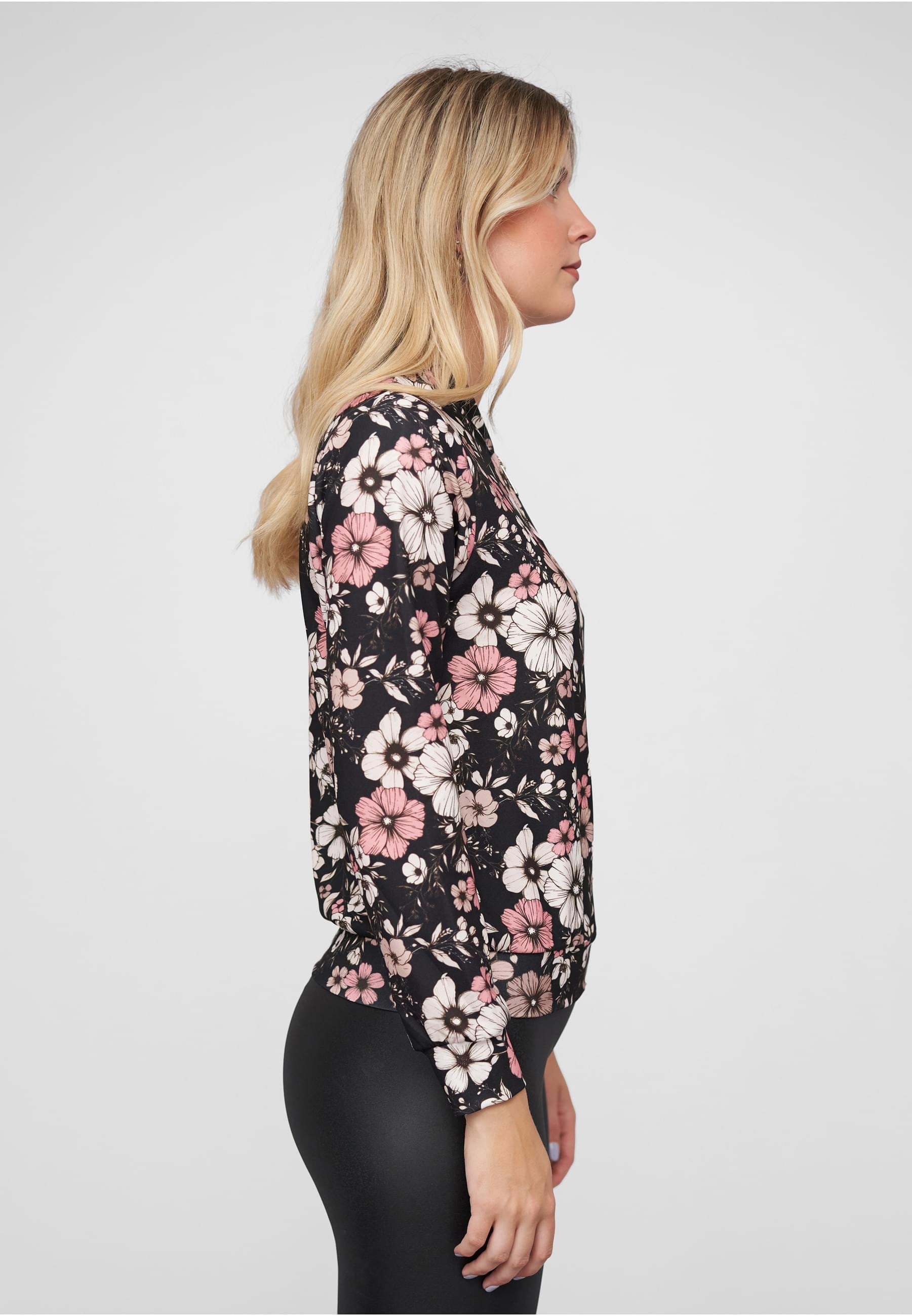 CLOUD 5IVE Klassische Bluse »CLOUD 5IVE Blouson with All-Over Flower Print«
