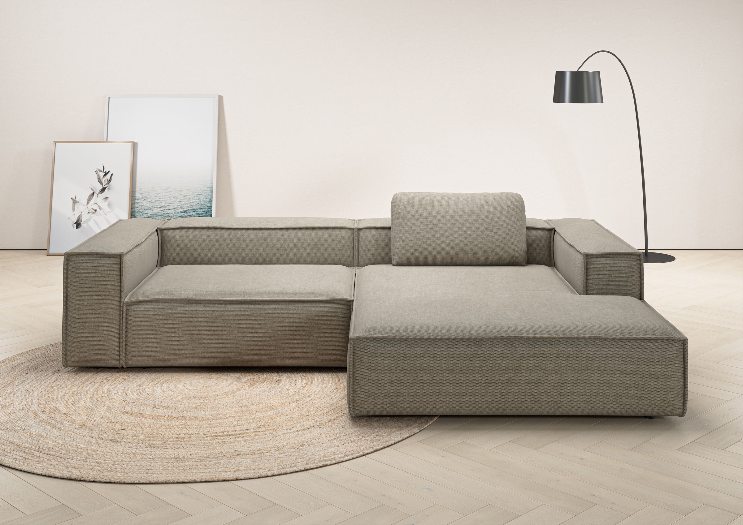 Places of Style Ecksofa »Watertown, modernes XXL L-Form, 306 cm breit«, Gro günstig online kaufen