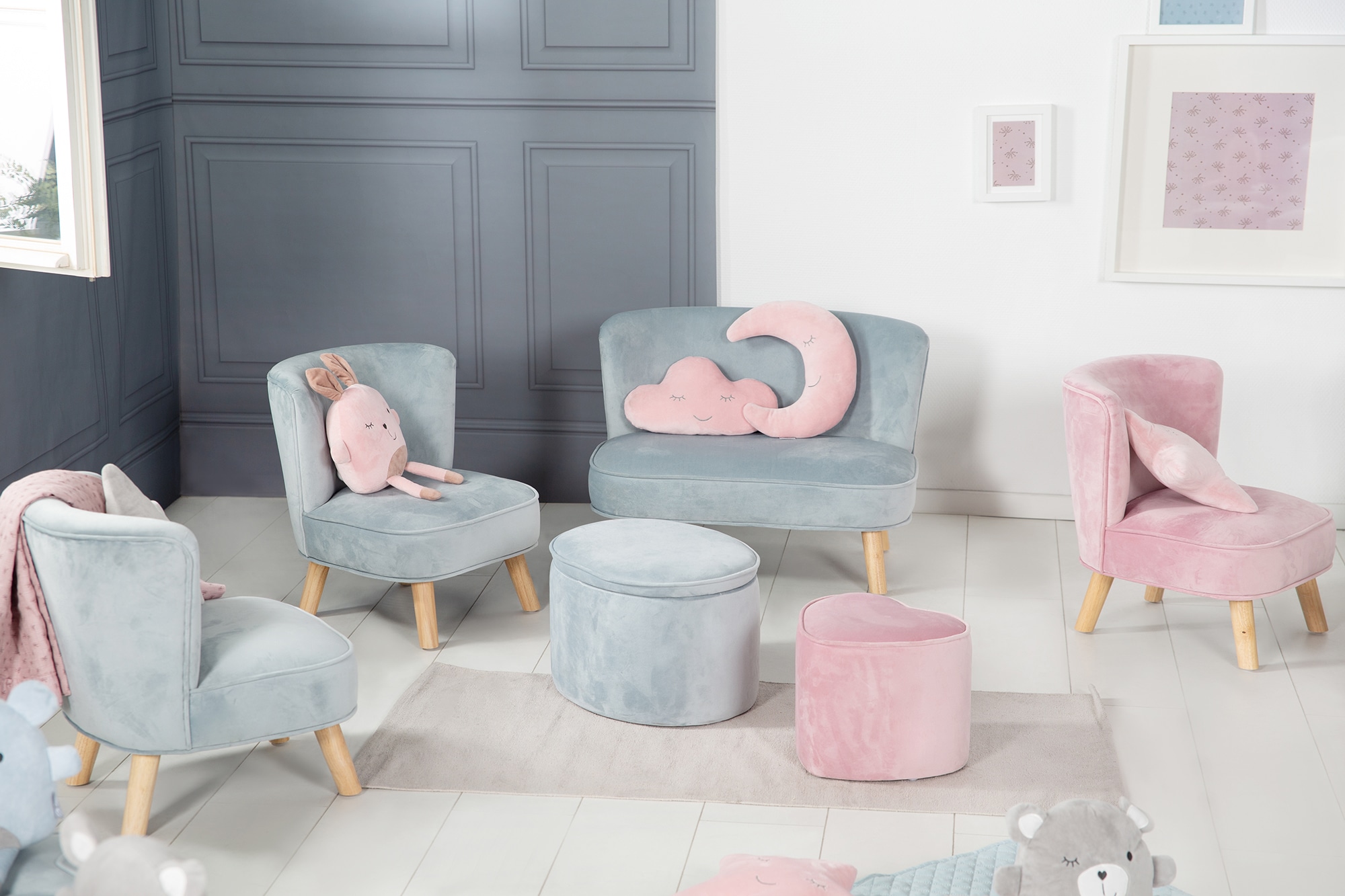 roba® Kindersofa »Lil Sofa«, mit Holzfüßen auf Rechnung bestellen