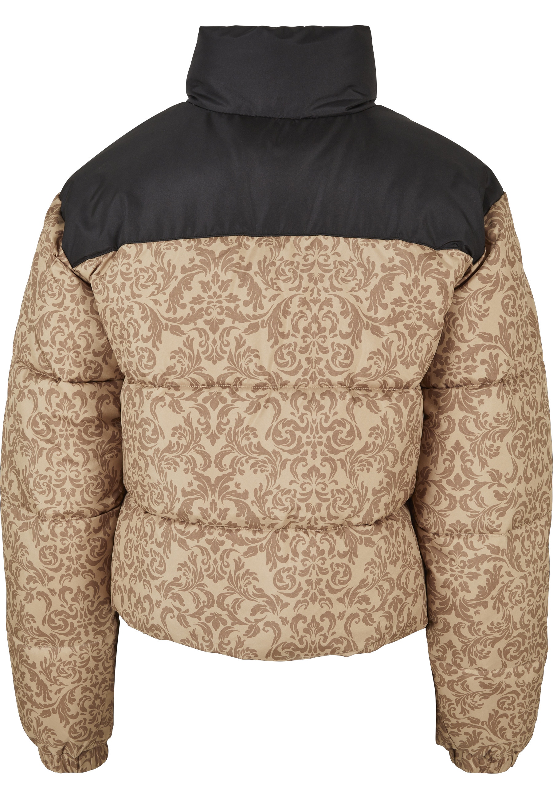 URBAN CLASSICS Winterjacke »Urban Classics Damen Ladies AOP Retro Puffer Jacket« 1 Stk. tlg. ohne Kapuze