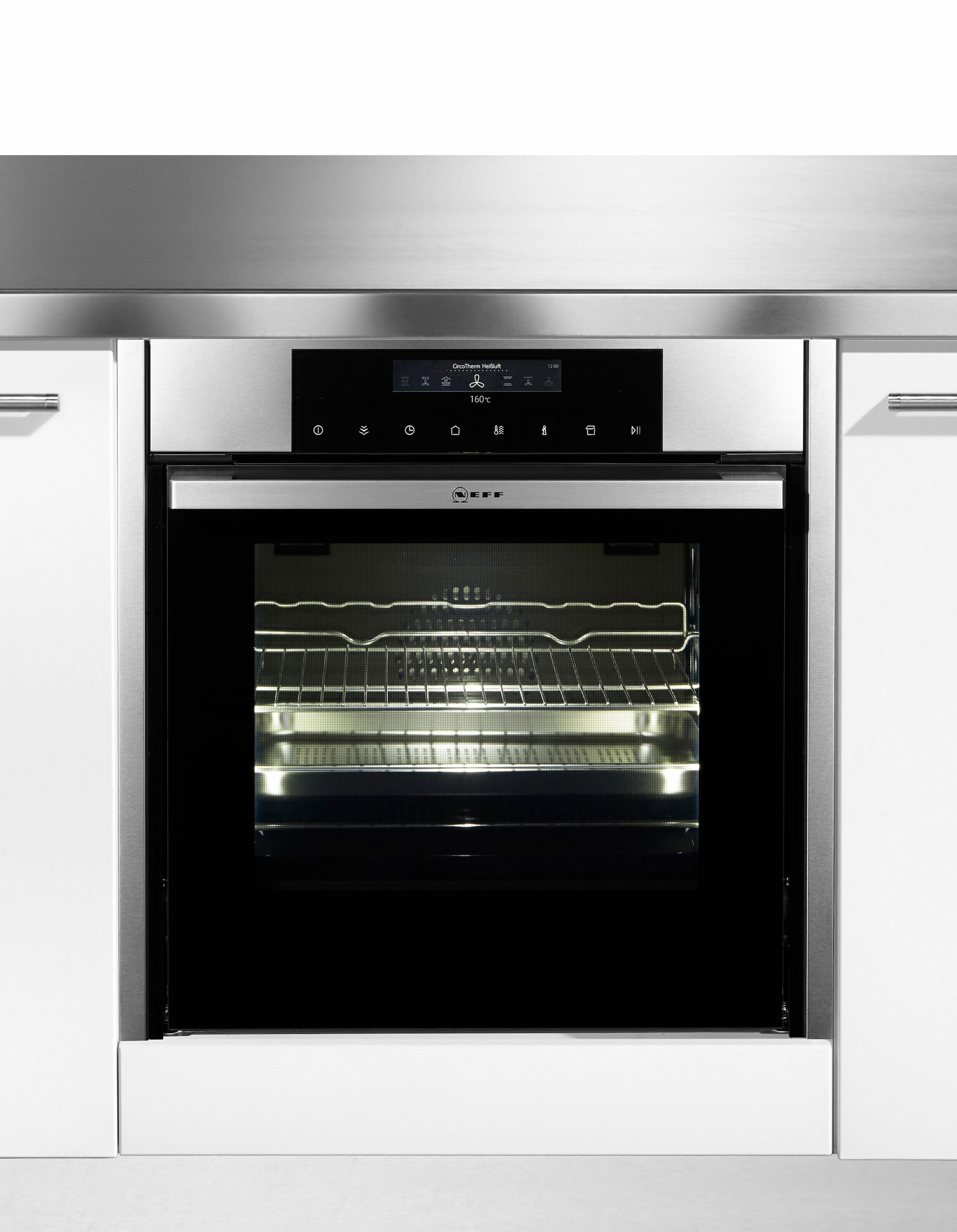 NEFF Dampfbackofen »B46FT64N0«, N 90, B46FT64N0, mit Teleskopauszug nachrüstbar, easyClean, Slide&Hide®