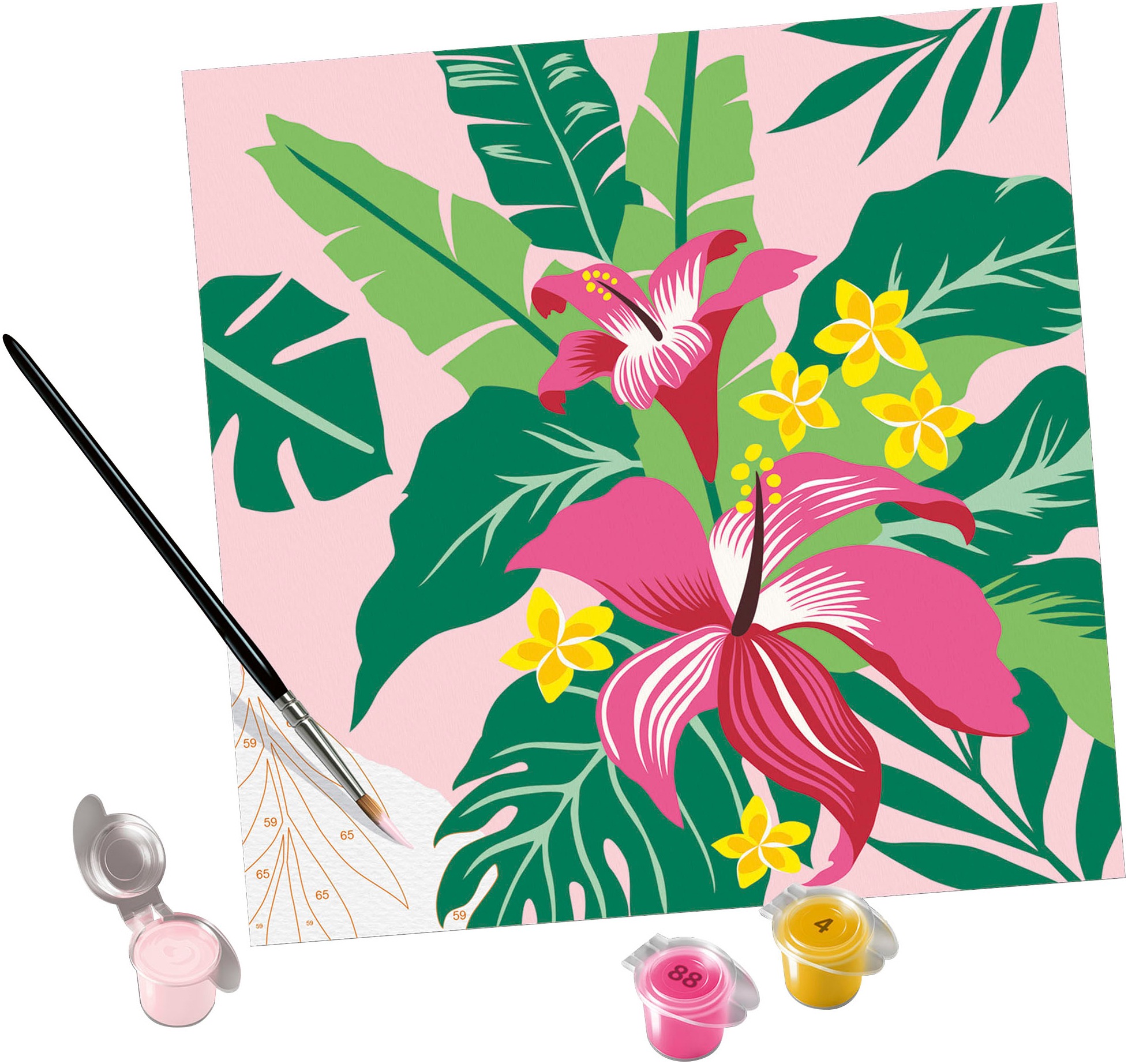 Ravensburger Malen nach Zahlen »Tropical Plants«, Made in Europe
