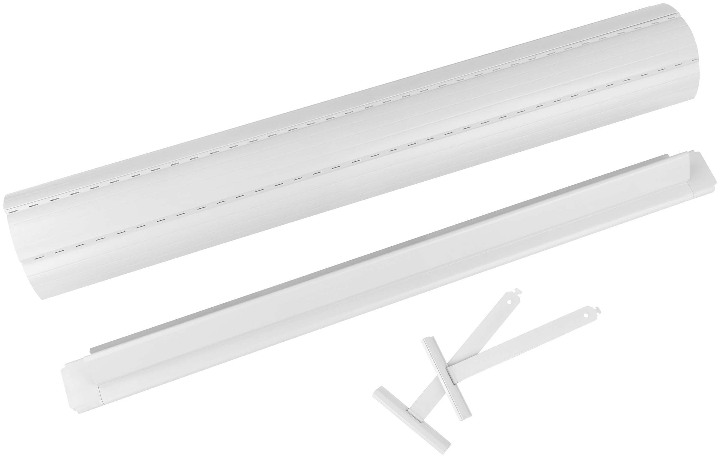 SCHELLENBERG Rollladenpanzer »Set für Fenster, Mini System für 40 mm Stahlrohrwelle«, (Set), PVC Jalousie, in verschiedenen Größen erhältlich, grau