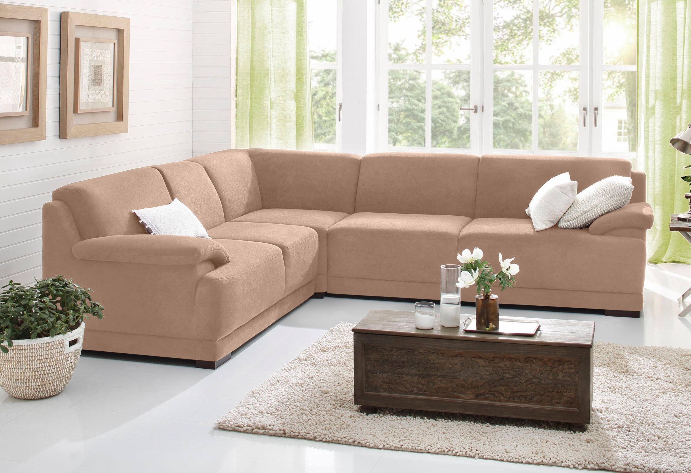 Home affaire Ecksofa »Telos mit Boxspring Unterfederung für hohen Komfort, günstig online kaufen