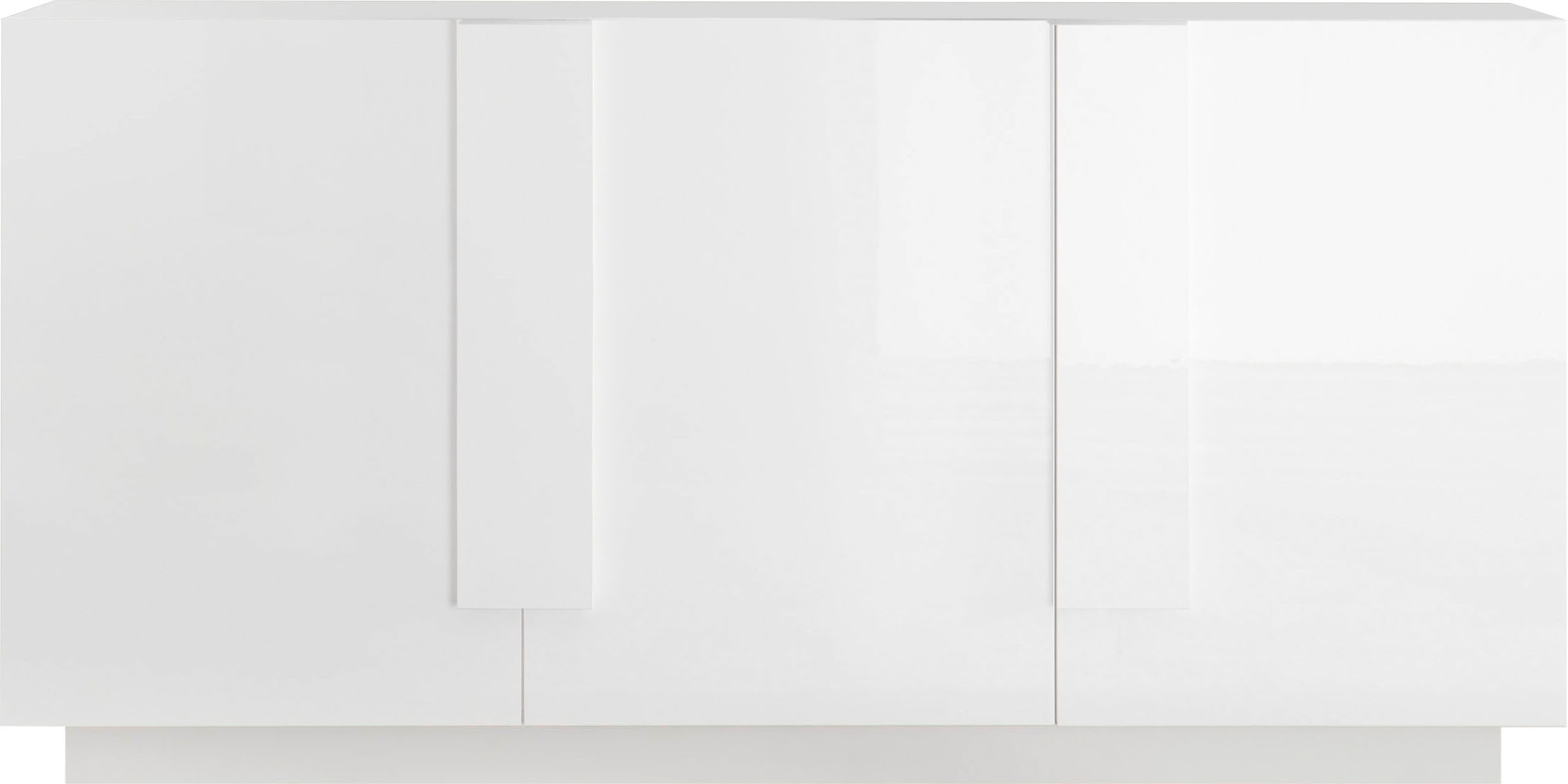 Sideboard „Jupiter Sideboard“, Breite 181 cm mit 3 Türen, Weiß Hochglanz Lack B/H/T: 181 cm x 90 cm x 44 cm