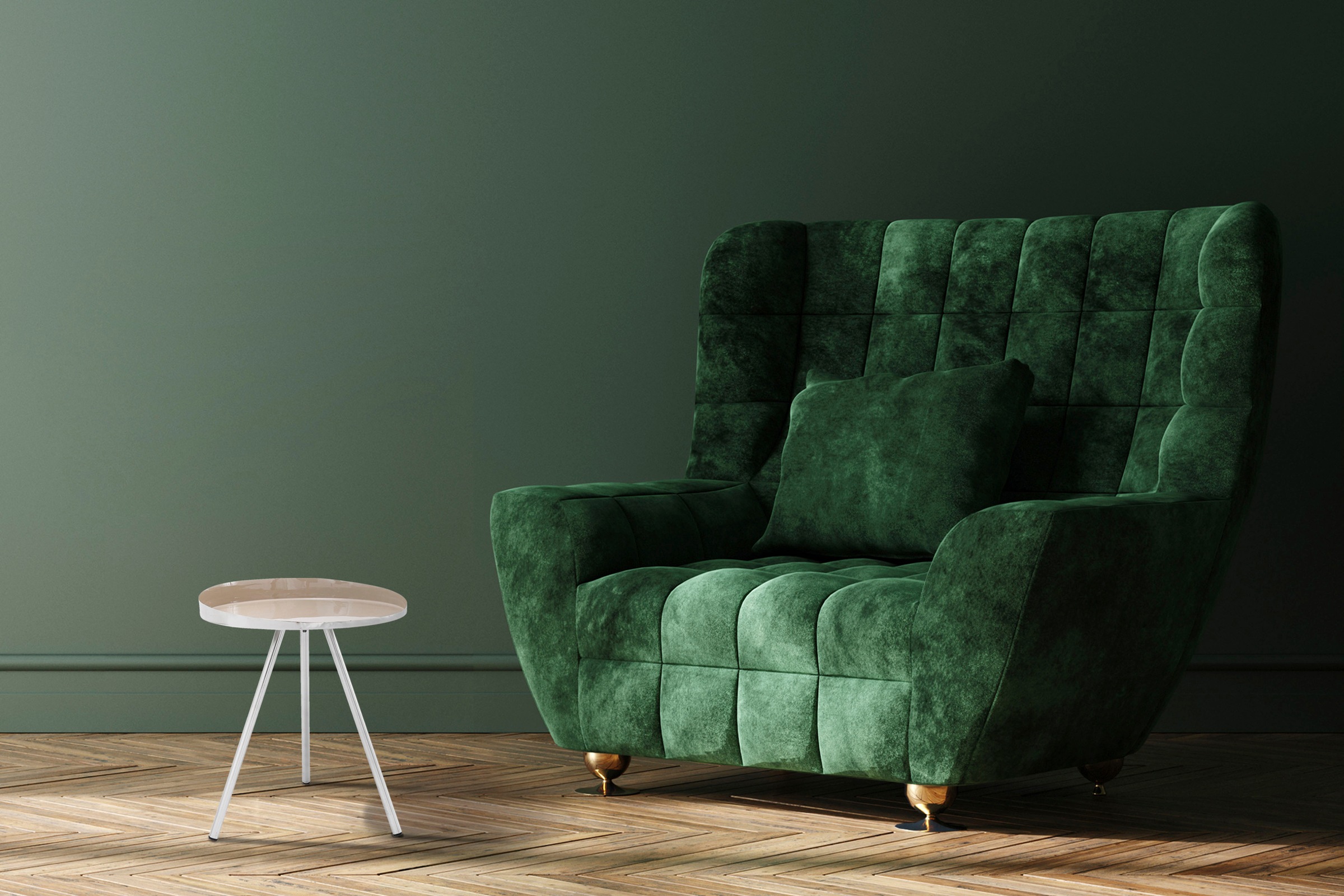 Kayoom Beistelltisch »Morrison, runder Beistelltisch, edler Look«, (1 St.), Dekorativ, glanzvolle Lackierung, stilvolles Design