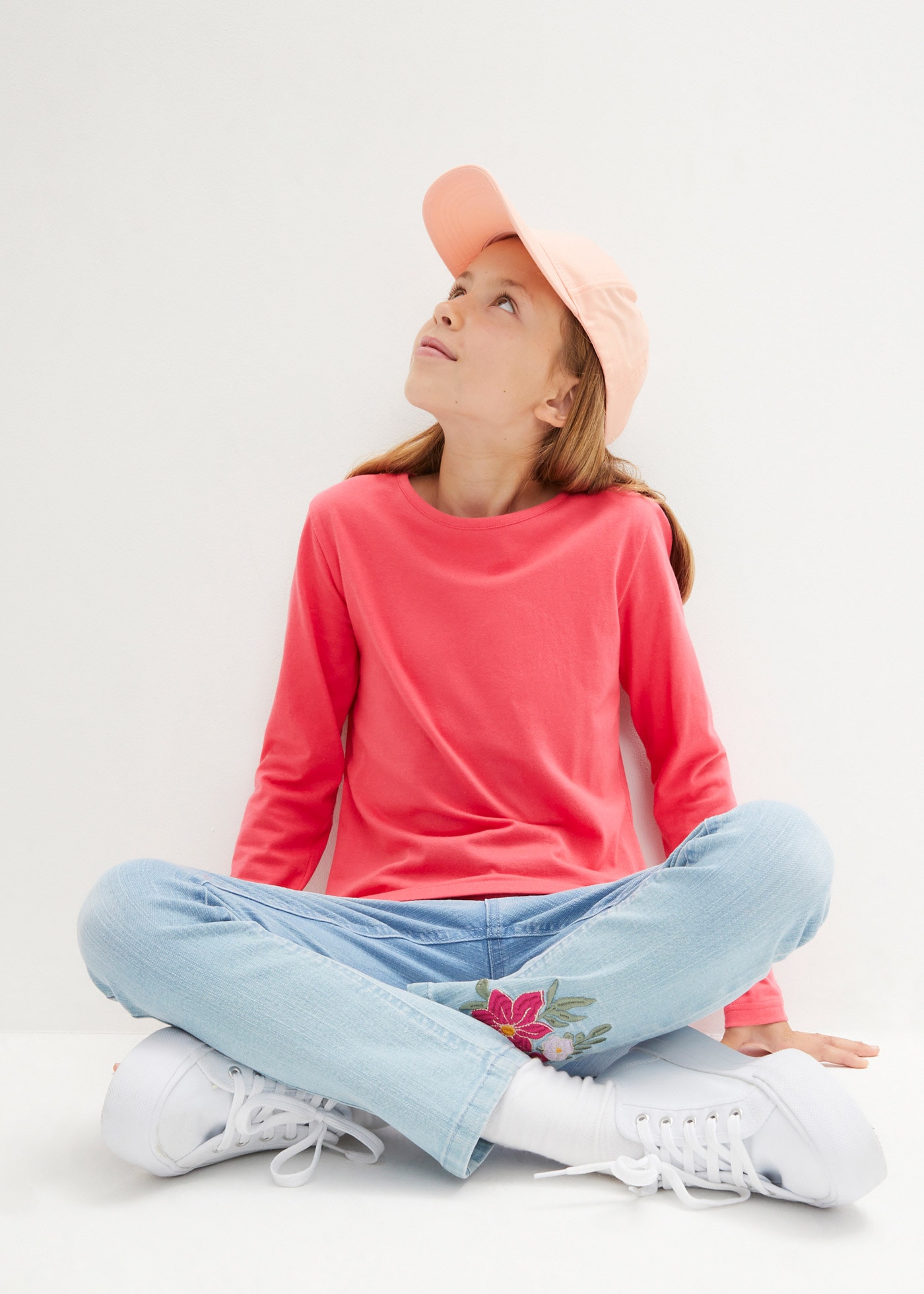 bonprix Langarmshirt »Langarmshirt aus reiner Baumwolle (3er Pack)« Packung, 3 Stk. regular fit, aus reiner Baumwolle, Casual Stil