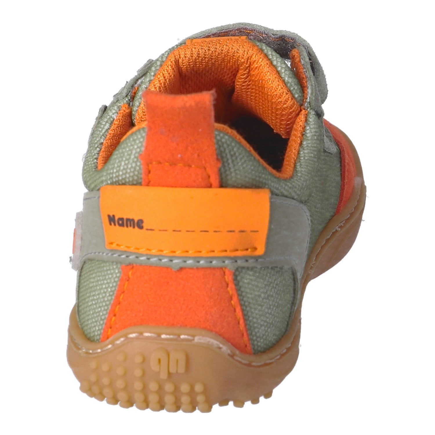 qnuffs Barfußschuh »Erle«  Klettschuh, Halbschuh, Sneaker mit Kontrastbesätzen
