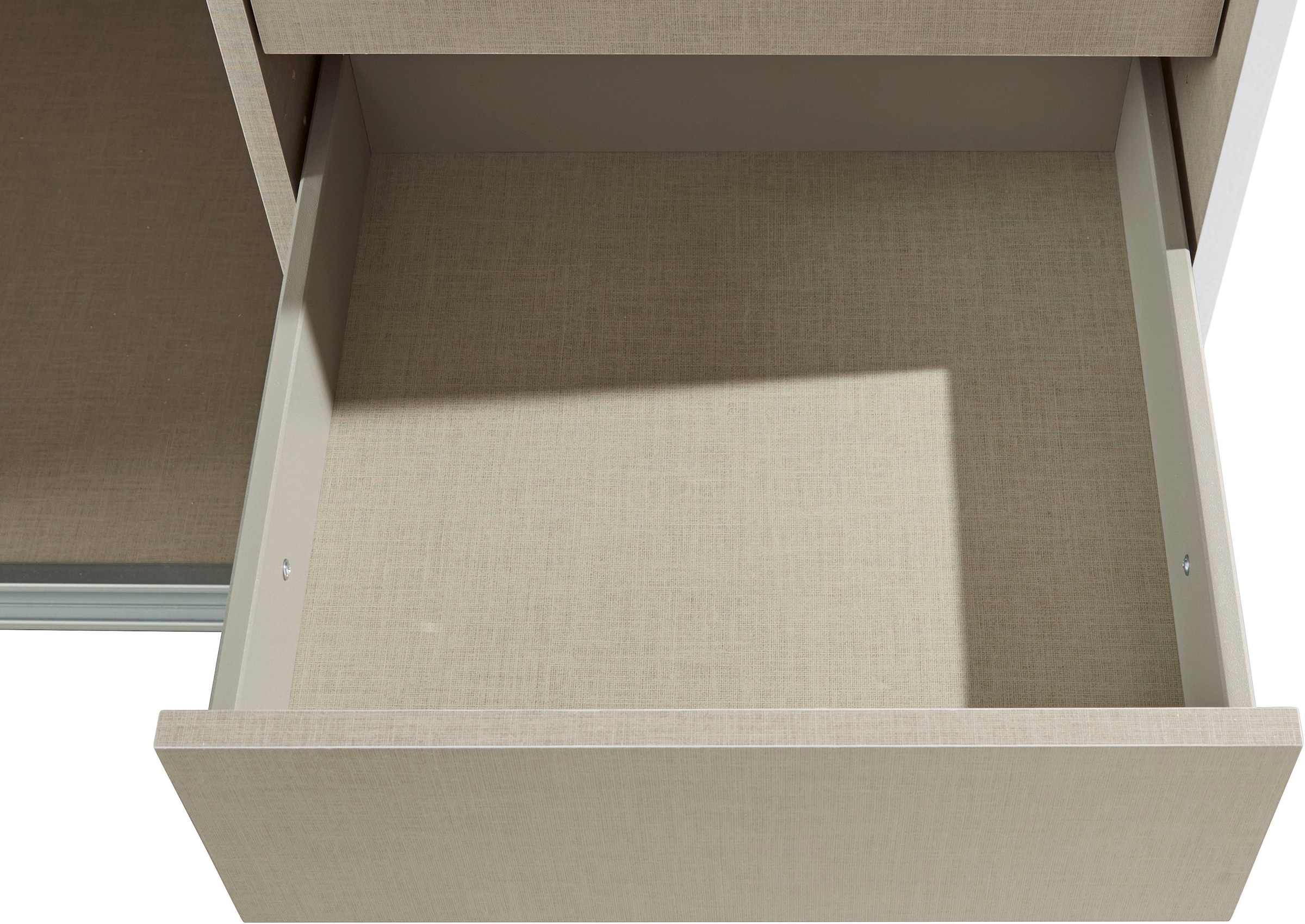rauch Schwebetürenschrank »Kleiderschrank Schrank Garderobe TOPSELLER OTELI inkl. Inneneinteilung«, (Breiten 203/271/315/360 cm Höhen 210/229 cm), mit 3 Innenschubladen sowie zusätzlichen Einlegeböden MADE IN GERMANY