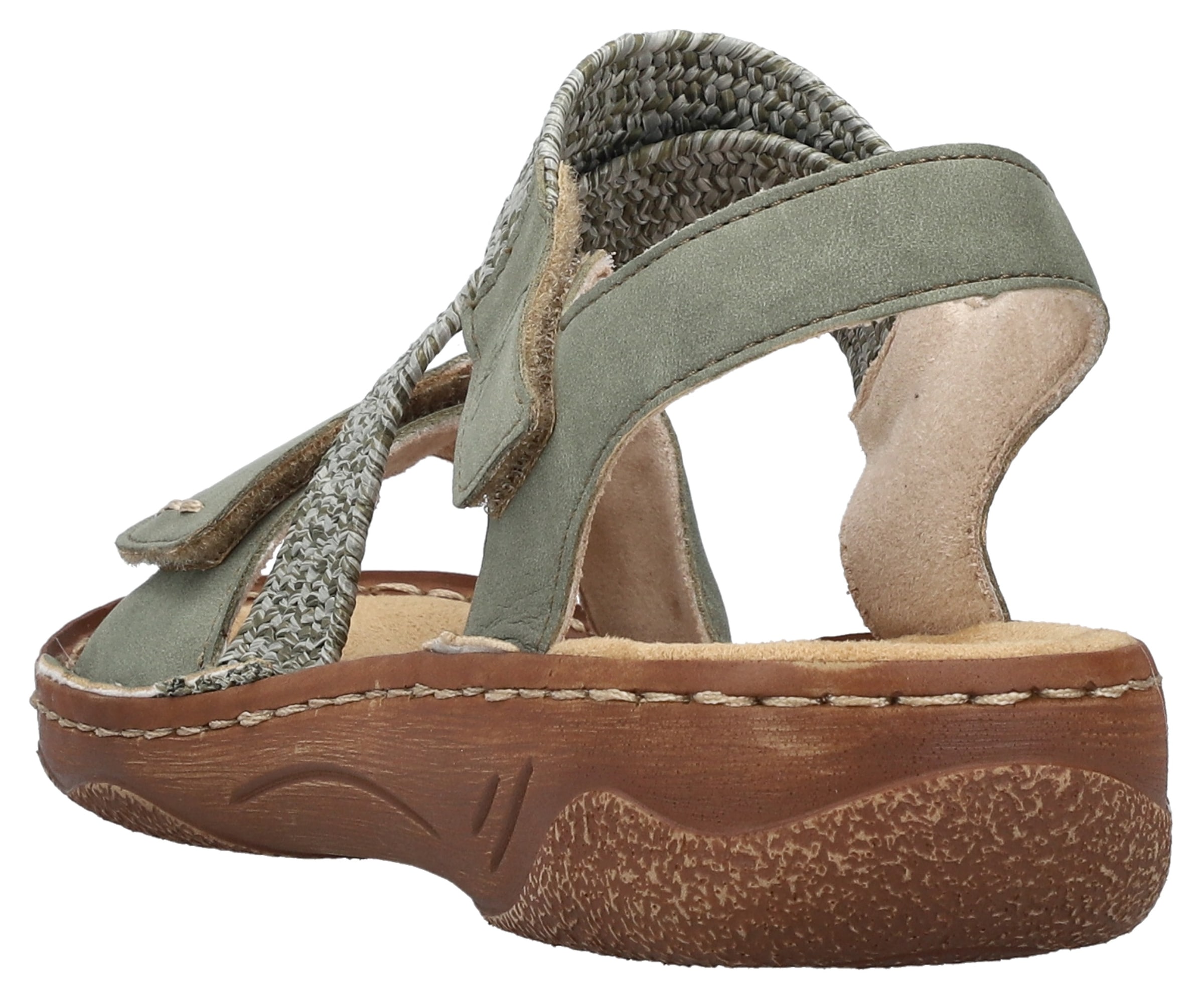 Rieker Sandale  Sommerschuh, Riemchensandale, Sandalette mit Klettverschlüsse