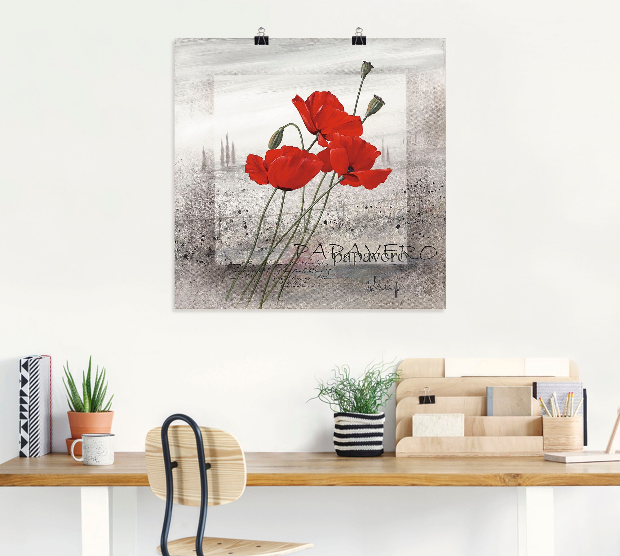 Artland Wandbild »Mohnblumen«, Blumen, (1 St.), als Leinwandbild, Poster, Wandaufkleber in verschied. Größen