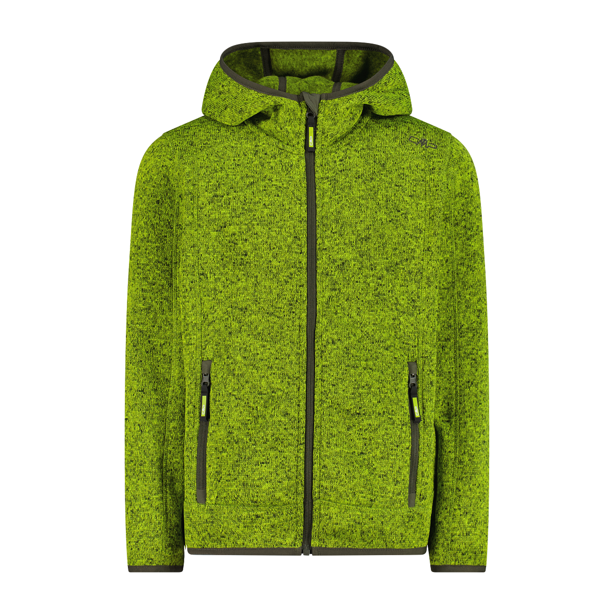 CMP Strickfleecejacke »KID JACKET FIXED HOOD« mit Kapuze wasserabweisend, windabweisend, mit Kapuze, wärmeisolierend