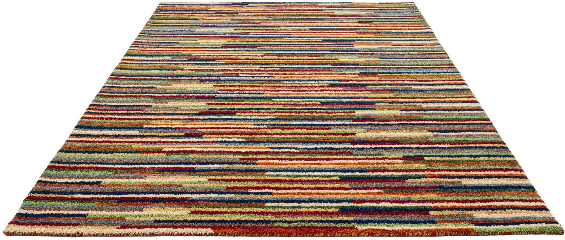 THEKO Wollteppich »Gabbeh Multi, Handgefertigt, Teppich, meliert, reine Wol günstig online kaufen