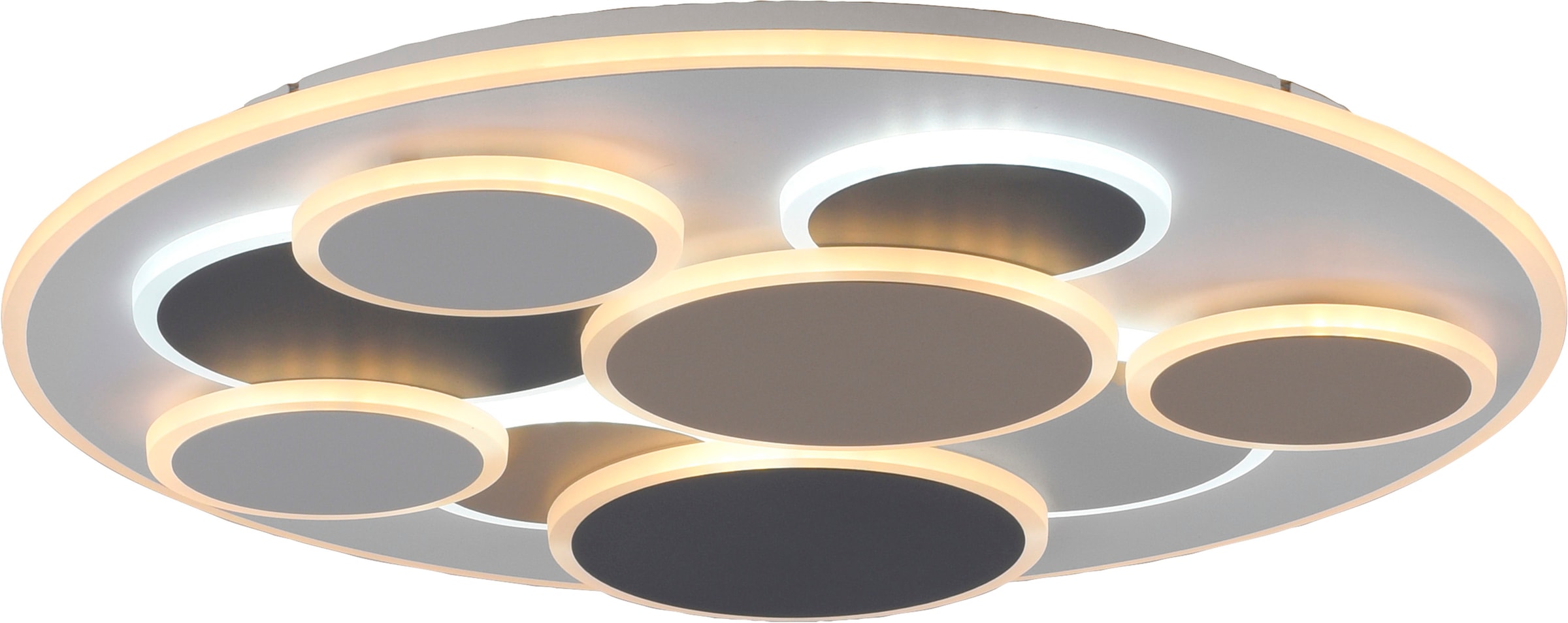 JUST LIGHT LED Deckenleuchte »MODENA« LED-Board 1 Stk. warmweiß - kaltweiß CCT 3000-6500K, dimmbar, Memoryfunktion, Infrarot-FB