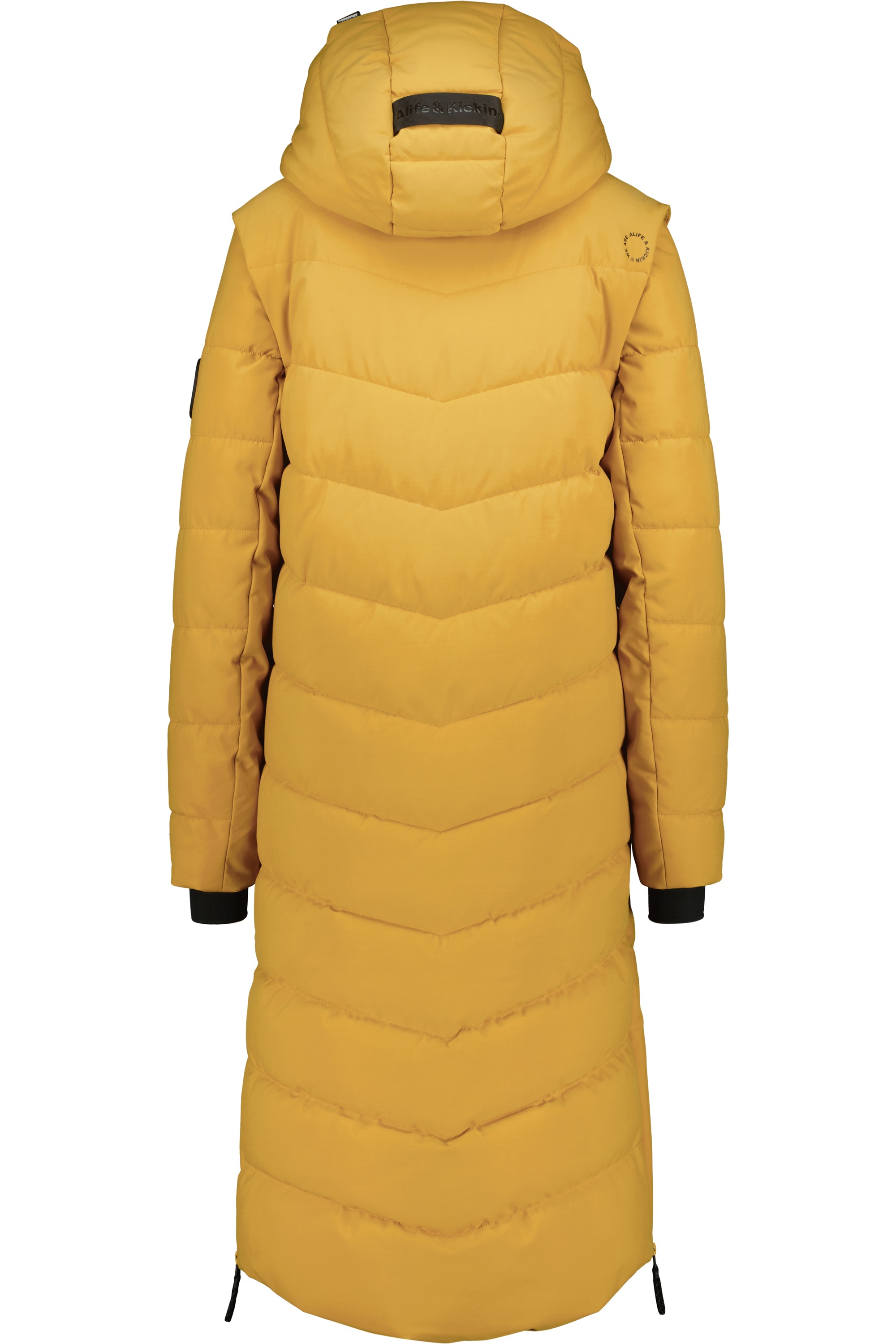 Alife & Kickin Steppjacke »Damen NellyAK A«, mit Kapuze, Mantel & Weste in einem, mit abnehmbaren Ärmeln in schmaler Passform