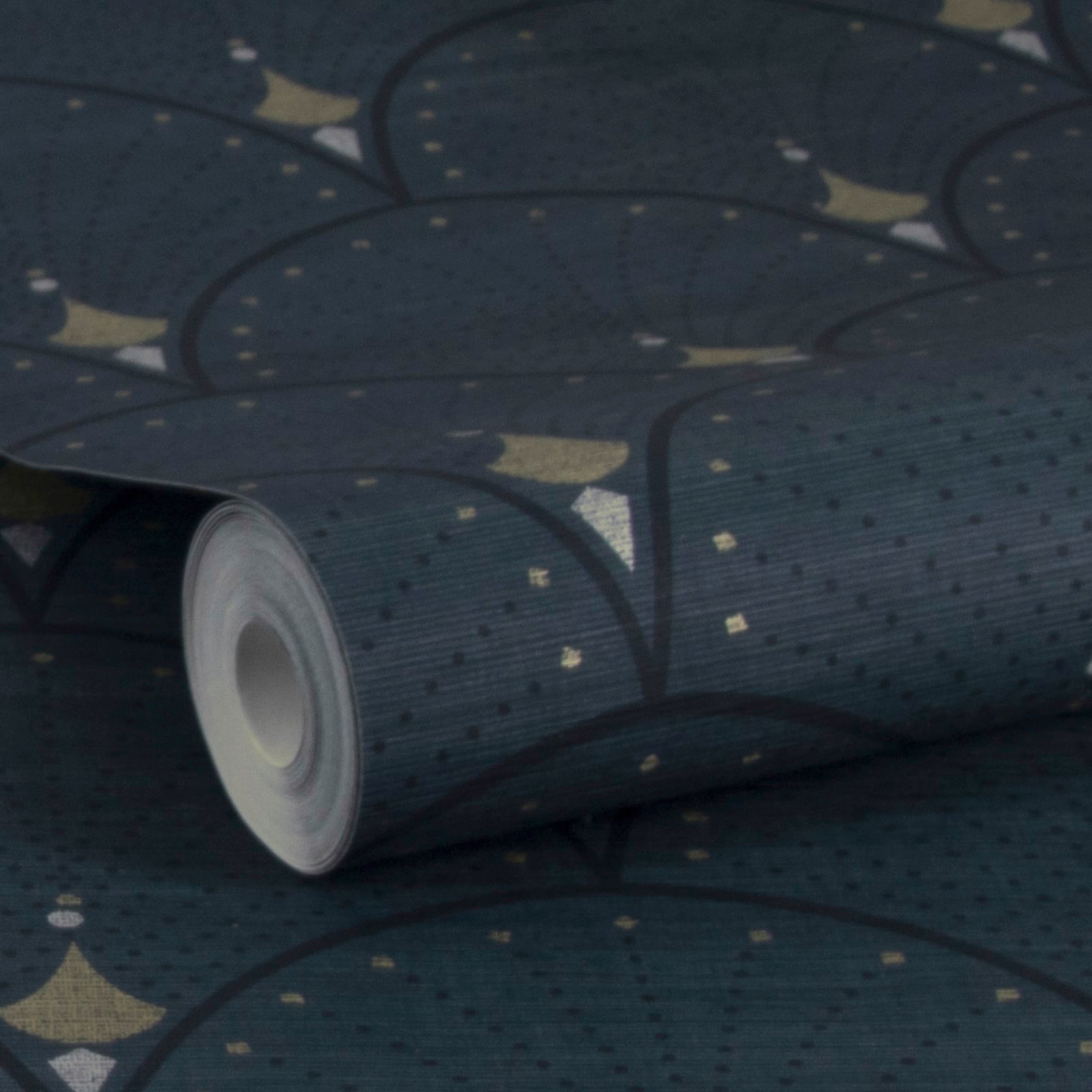 WOW Vliestapete »Julie Türkisblau« FSC® zertifiziert, mit lebhaftem Druck, 10 Meter Länge