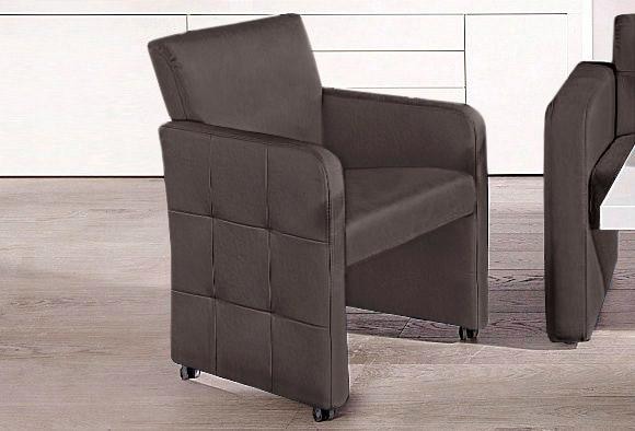 exxpo - sofa fashion Esszimmersessel »Barista, Loungesessel auf Rollen mit günstig online kaufen