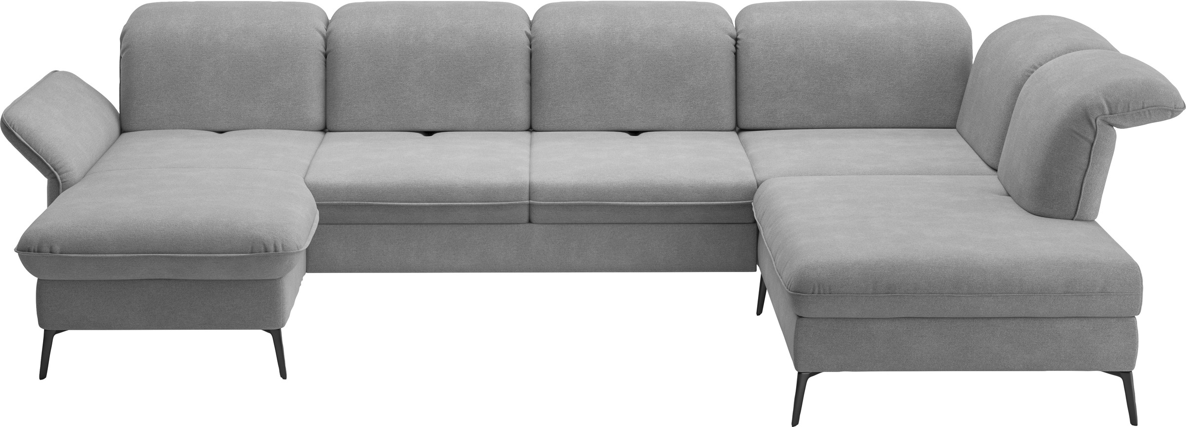sit&more Wohnlandschaft »Emely, inkl. Sitztiefenverstellung«, wahlweise mit Bettfunktion,Bettkasten,Kopf- & Armteilverstellung