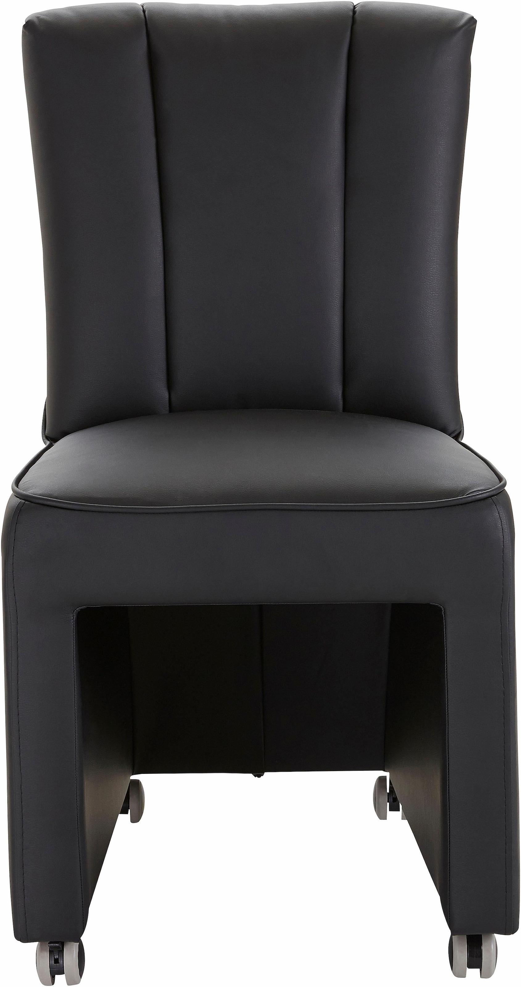 exxpo - sofa fashion Sessel »Costa, Loungesessel, Hochlehnsessel, auf Rollen, Komfortsitzhöhe 53cm«, kompakt und bequem, Breite 52 cm